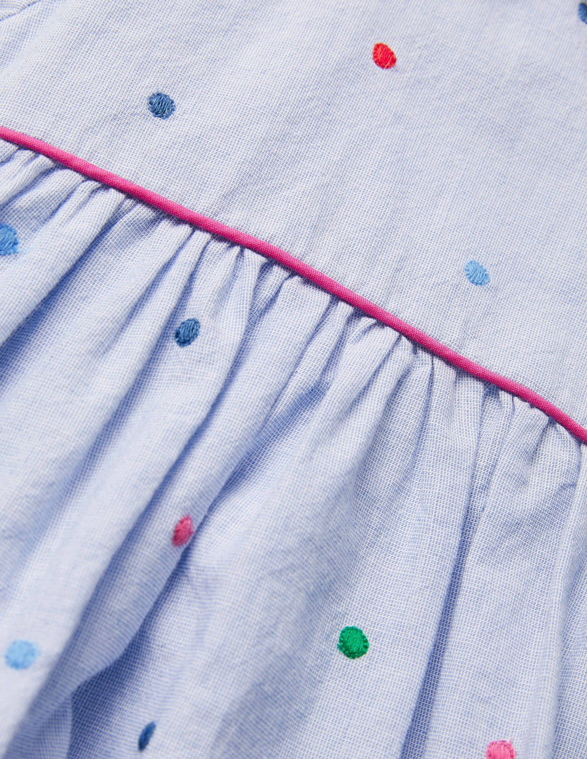 Kleid mit gestickten Tupfen-Bunt, Gestickte Tupfen - Image 3