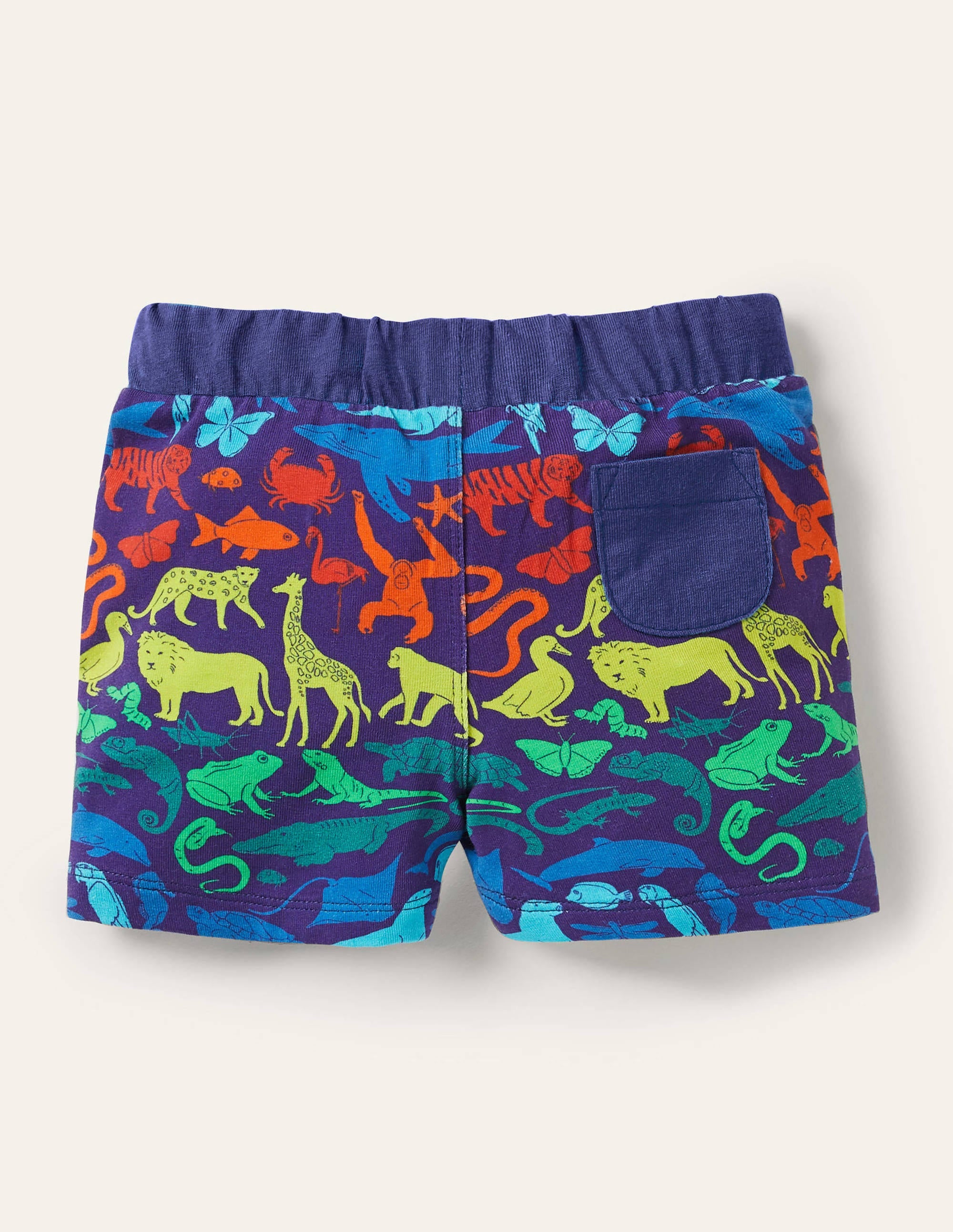 Basic-Jerseyshorts-Segelblau, Königreich der Tiere - Image 2
