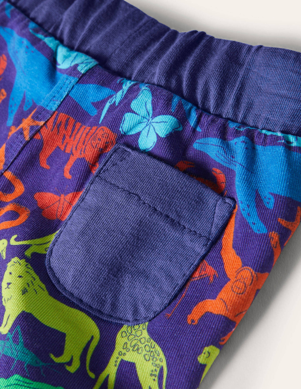 Basic-Jerseyshorts-Segelblau, Königreich der Tiere - Image 3
