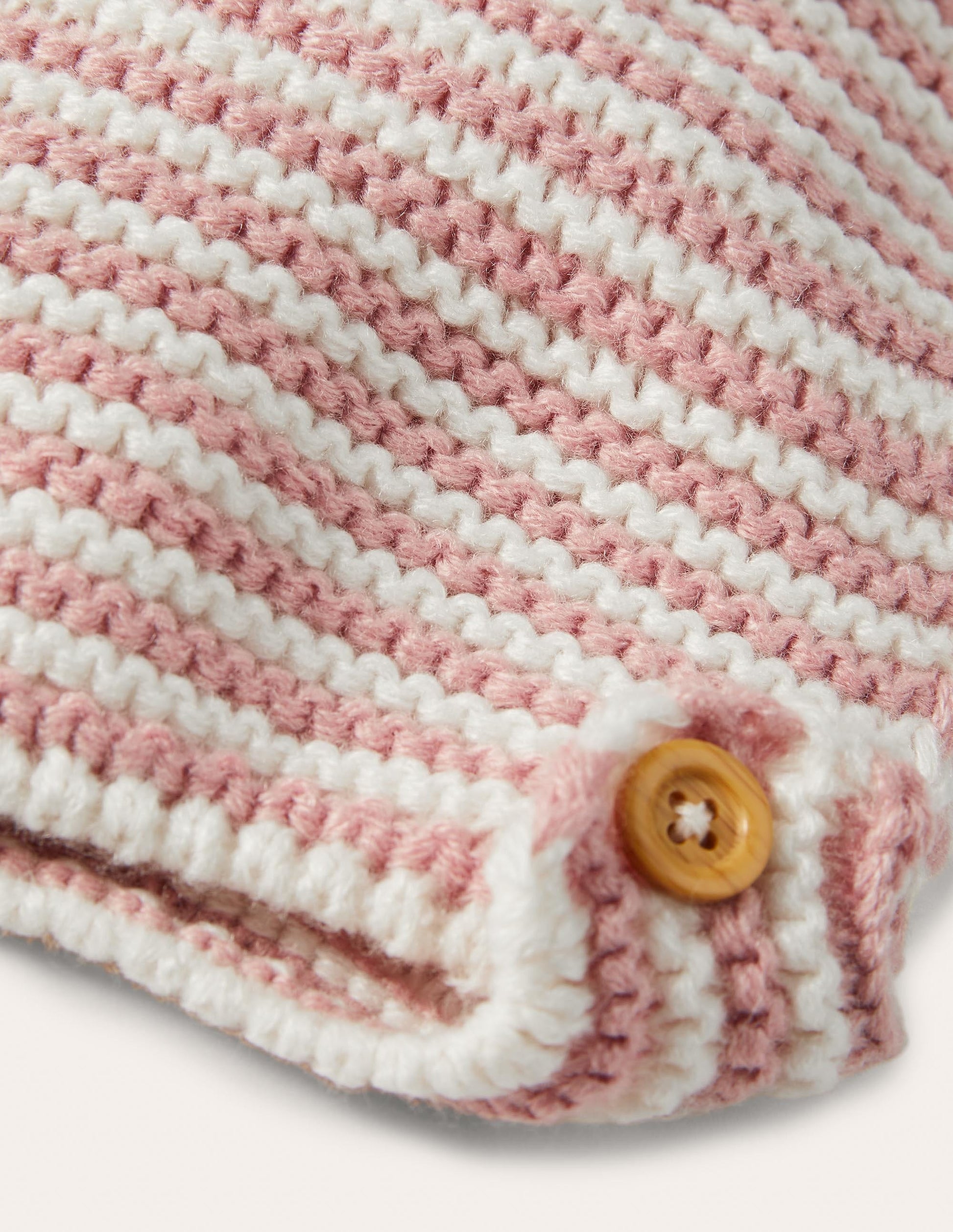 Strickhäubchen-Vintage-Rosa/Naturweiß-2