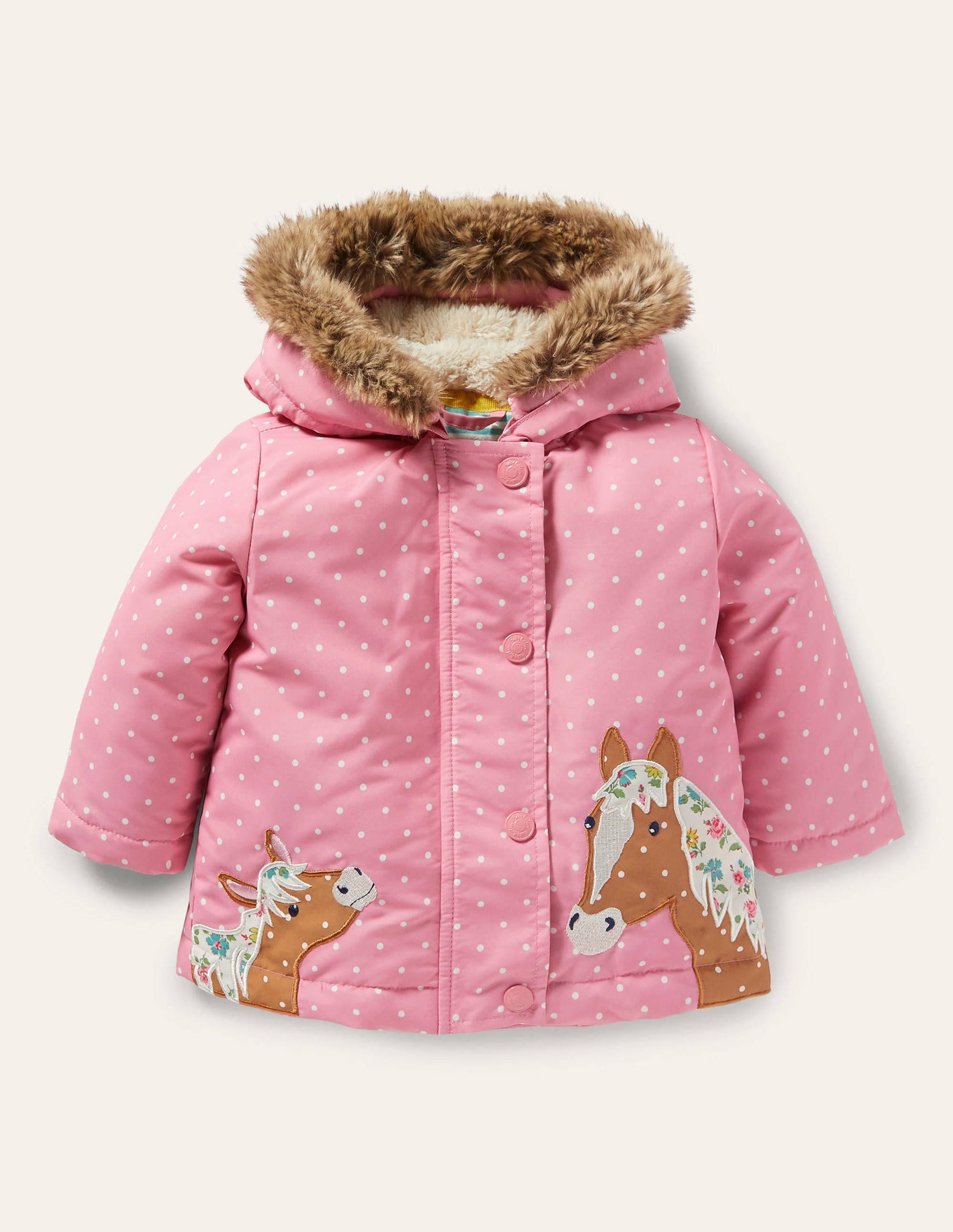 3-in-1-Jacke-Kirschblütenrosa, Pferde-1