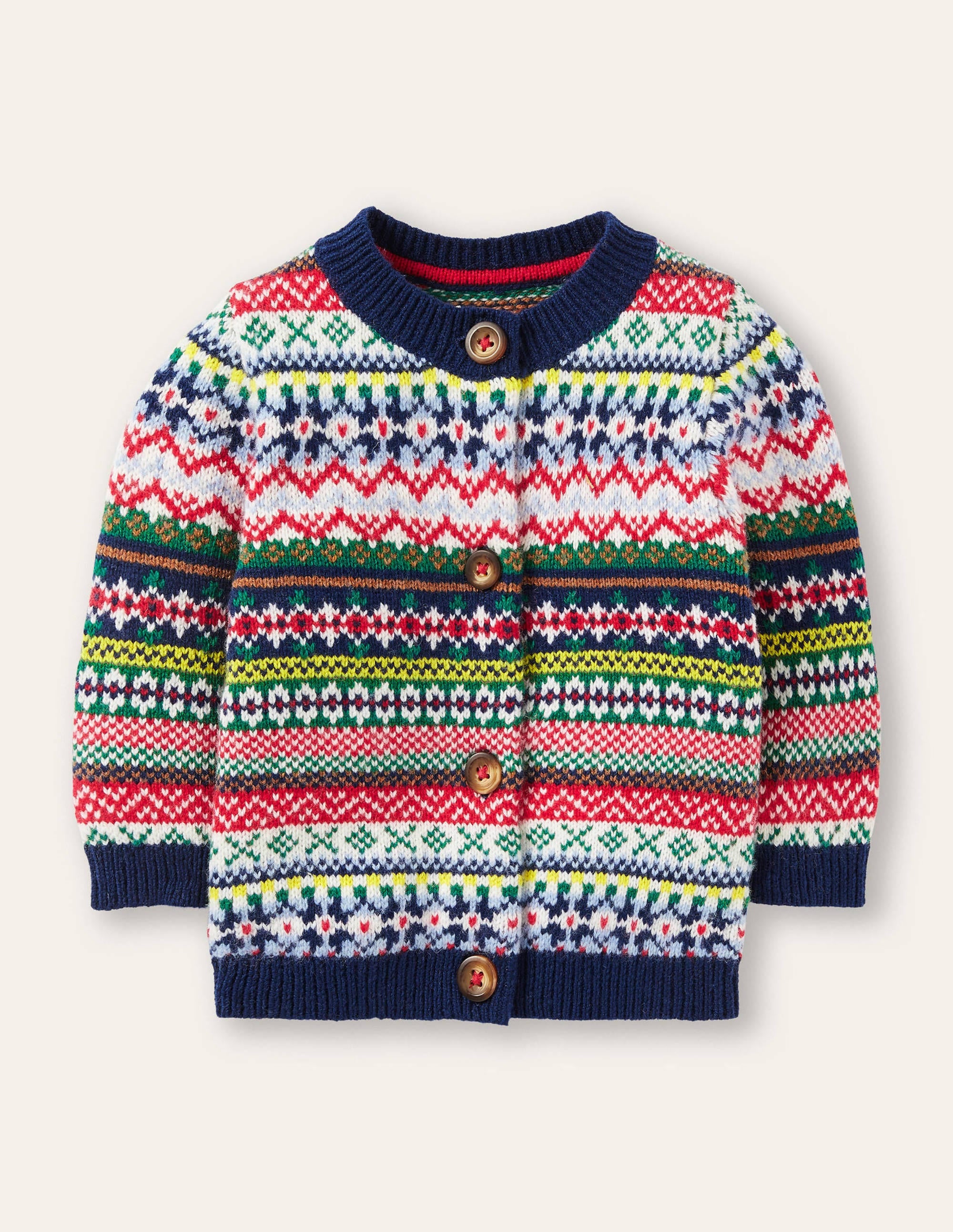 Fair-Isle-Cardigan-Schuluniform-Navy - Image 1