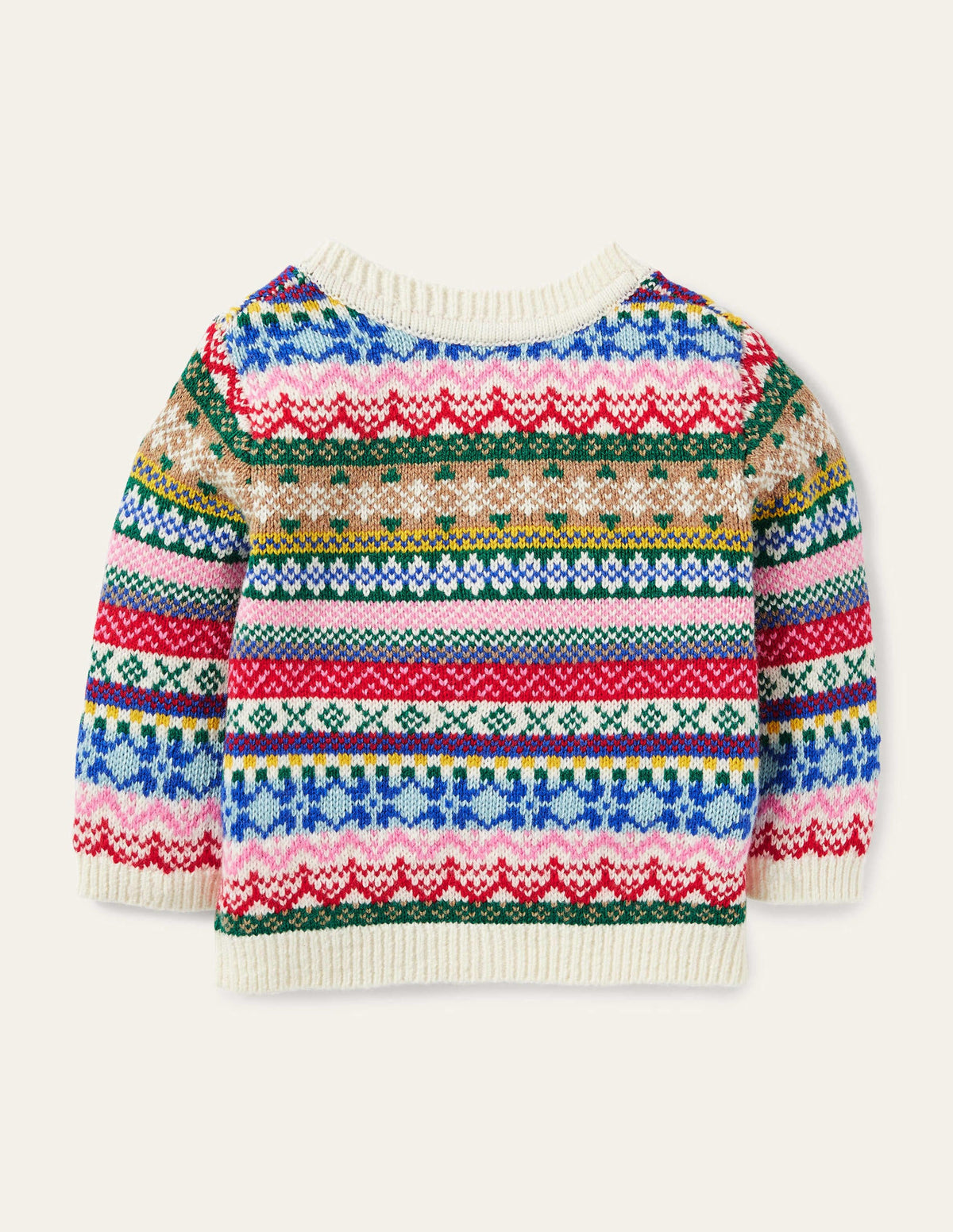 Gilet à motif jacquard intégral-Multi - Image 2