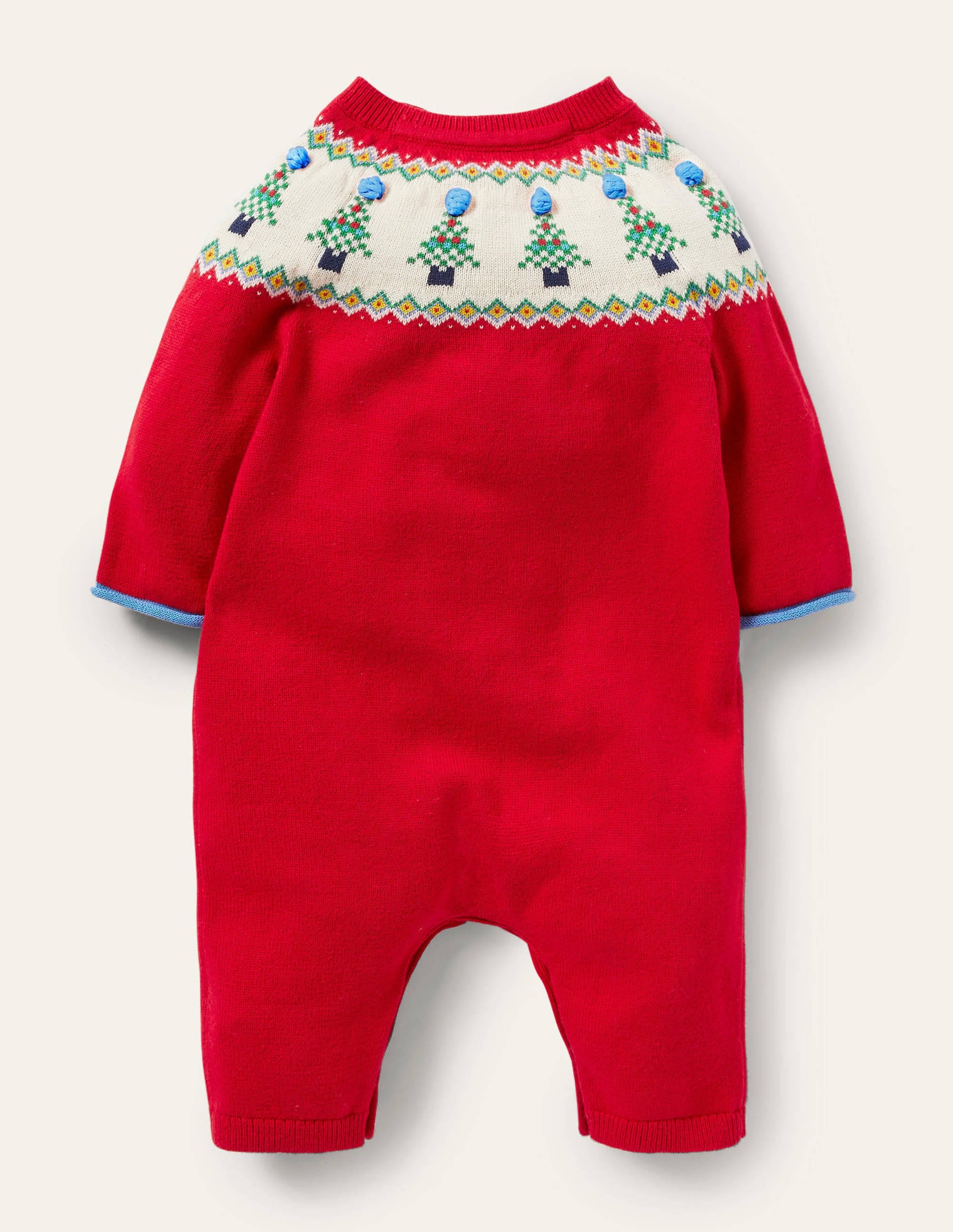 Weihnachtlicher Fair-Isle-Strampler-Rockabilly-Rot - Image 2