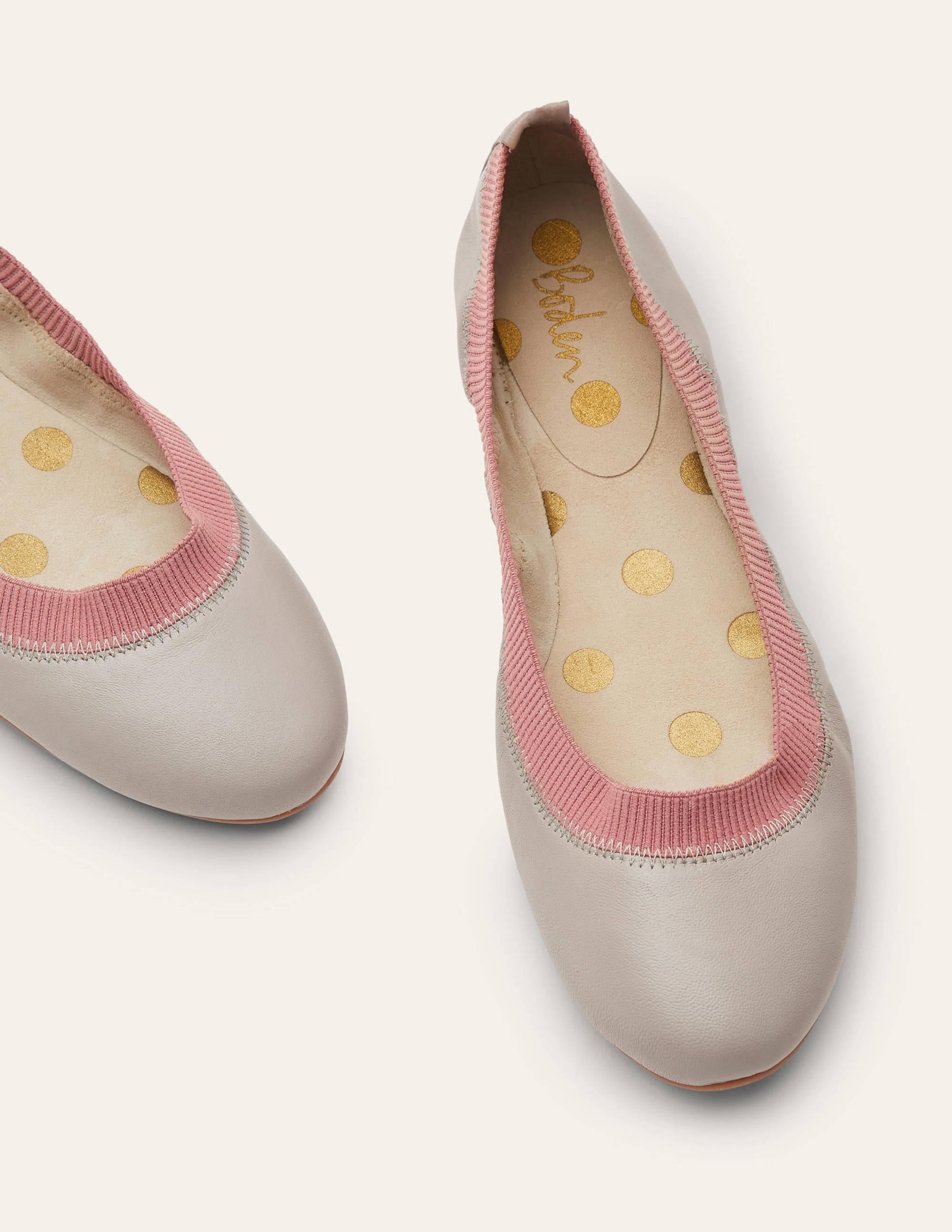 Hettie Flexible Ballerinas-Eichhörnchengrau/Graurosa - Image 1