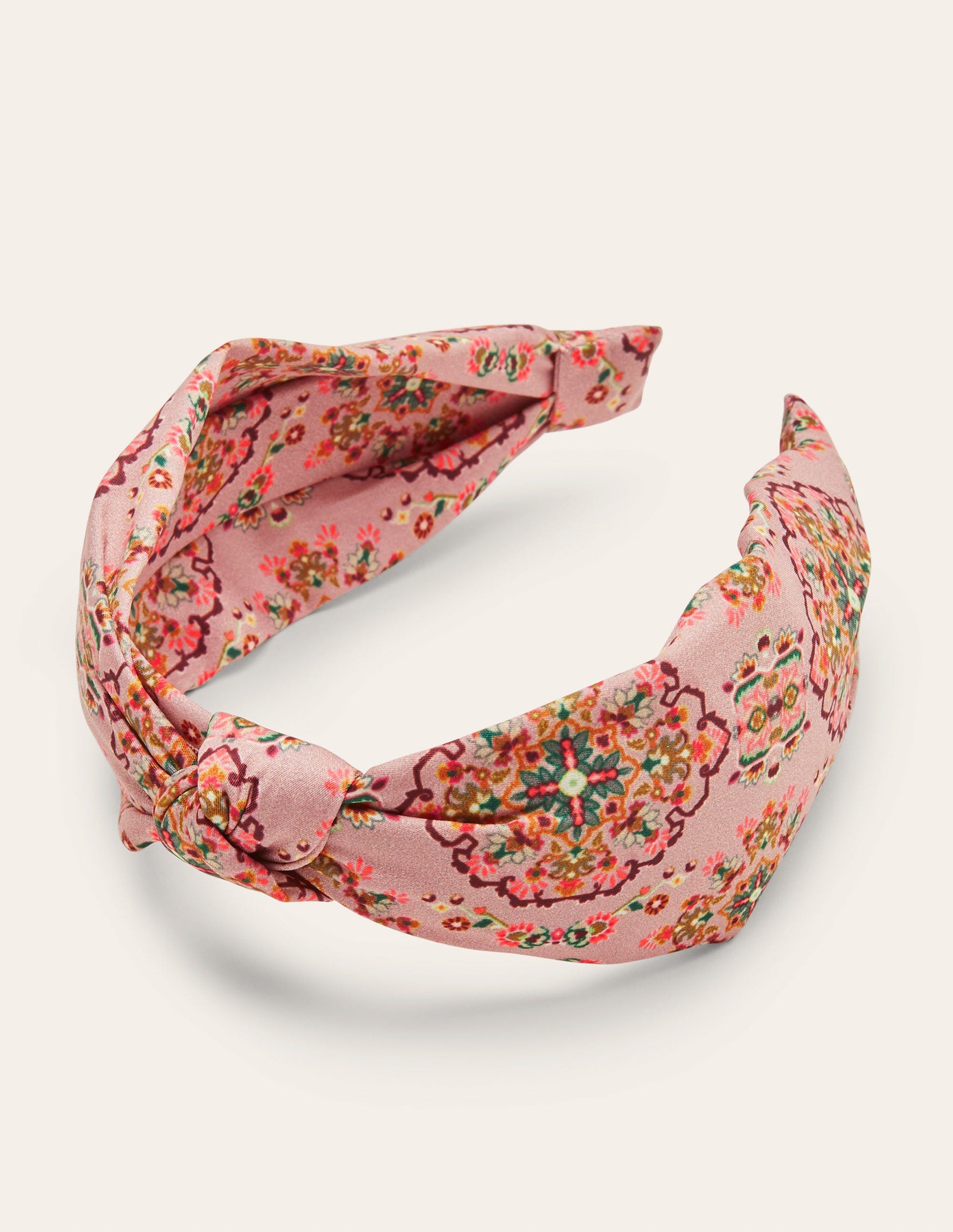 Knotted Headband-Old Rose, Intricate Tapestry-3