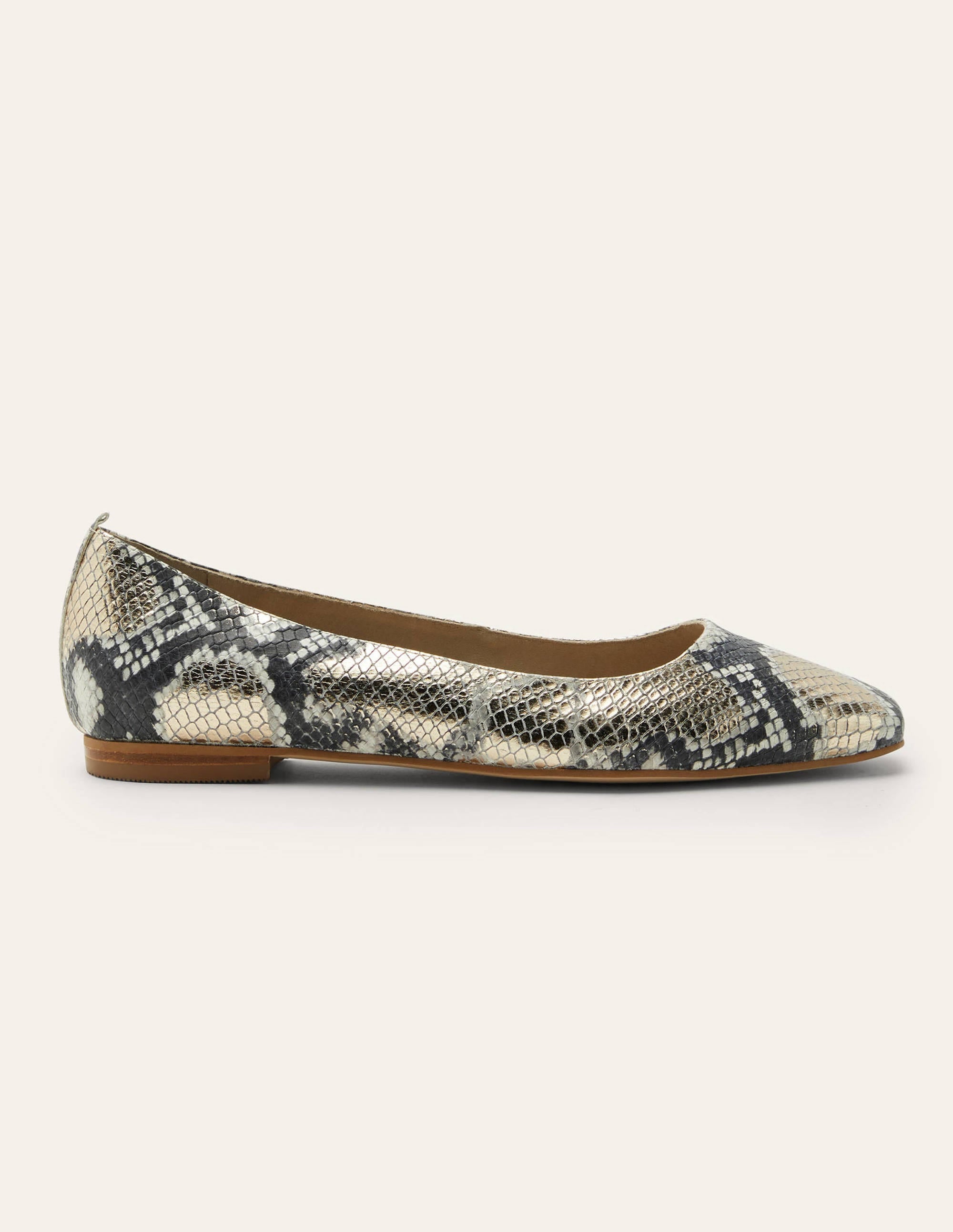 Olive Ballerinas-Blassgold, Schlange - Image 2