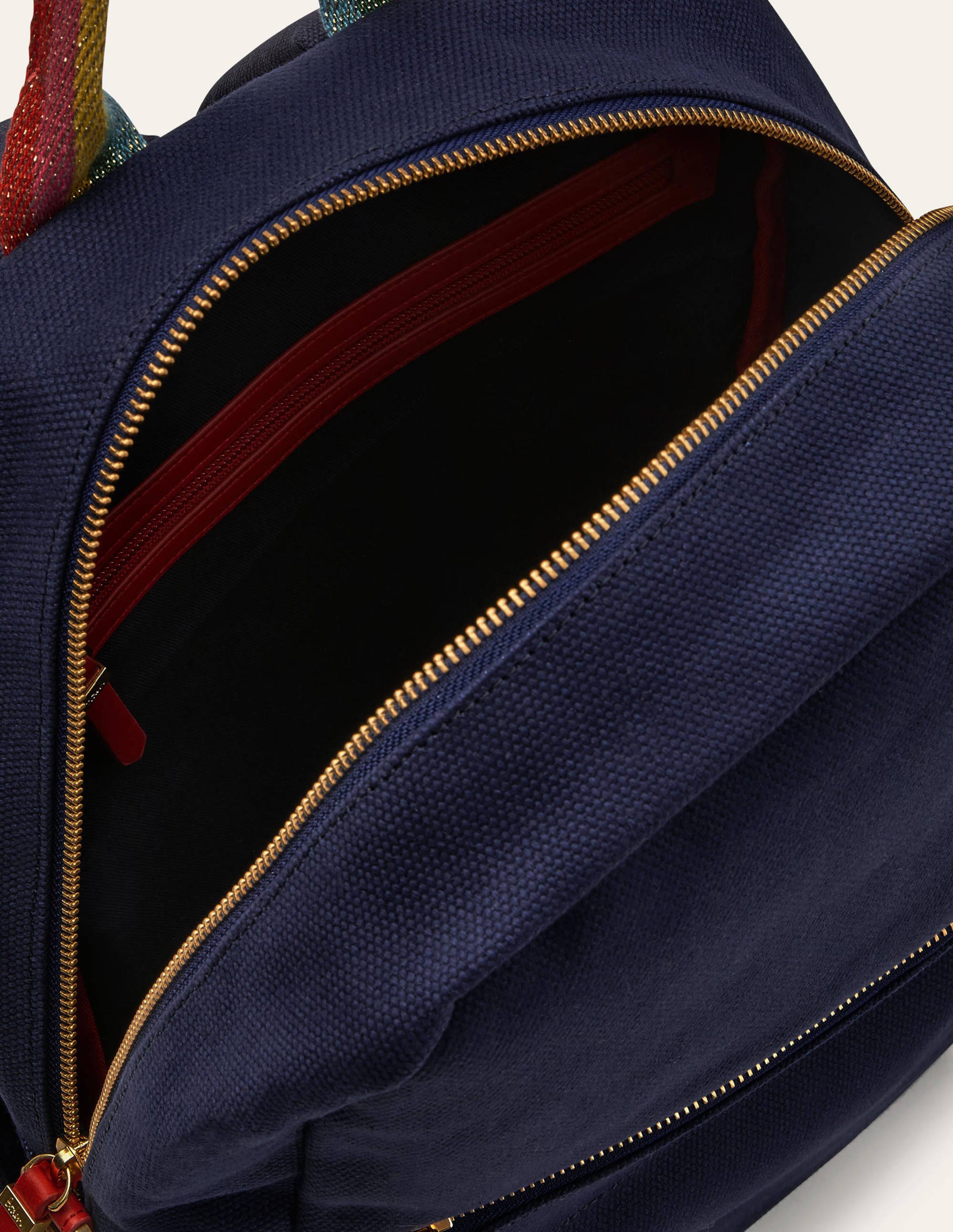 Olivia Leinen-Rucksack-Marineblau - Image 2