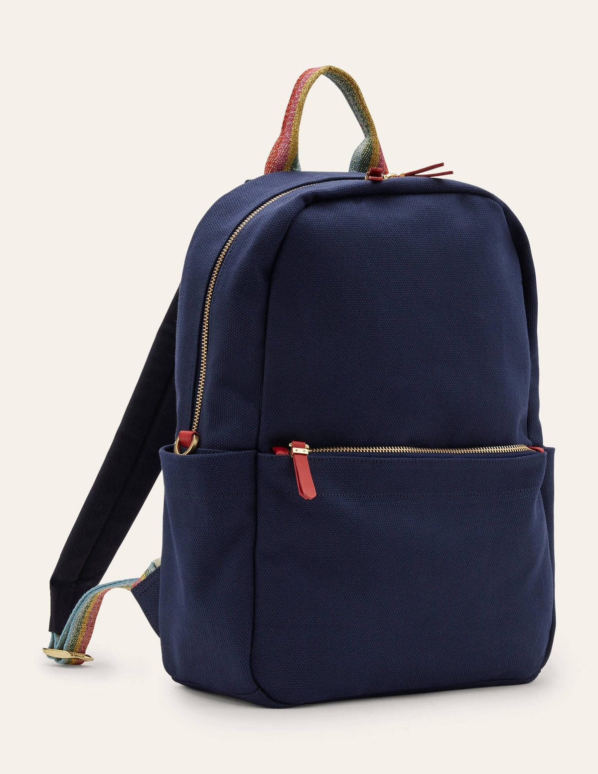Olivia Leinen-Rucksack-Marineblau - Image 3