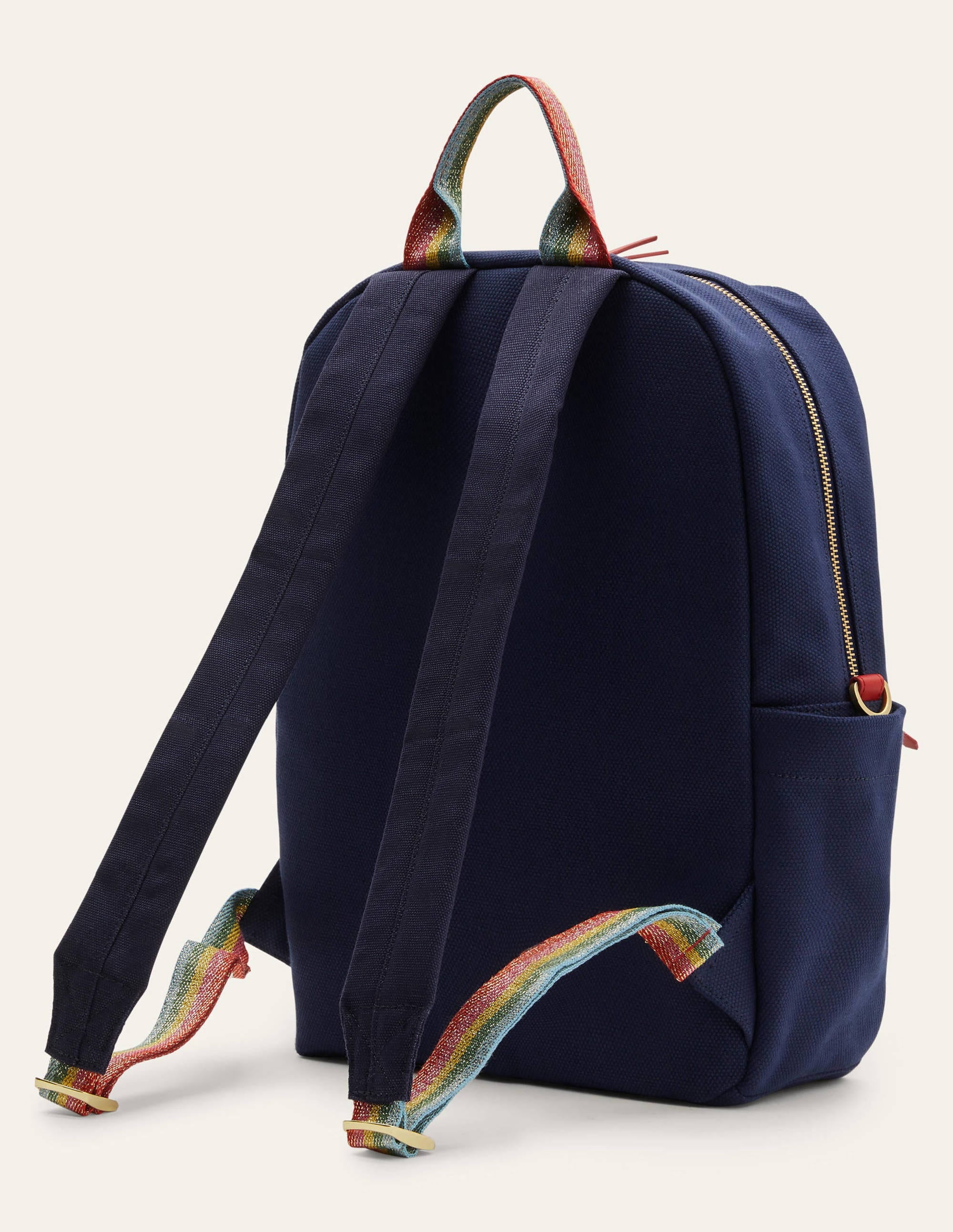 Olivia Leinen-Rucksack-Marineblau - Image 4