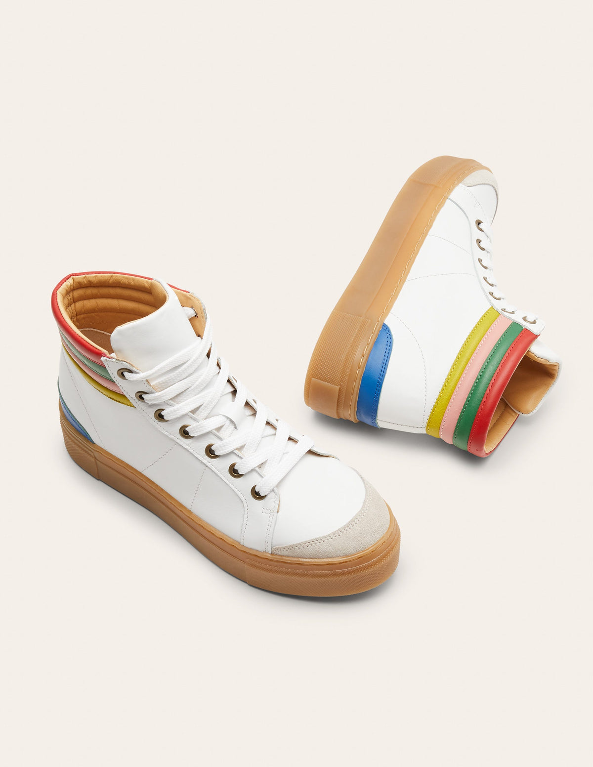 Amber Knöchelhohe Turnschuhe-Weiß/Bunt - Image 2