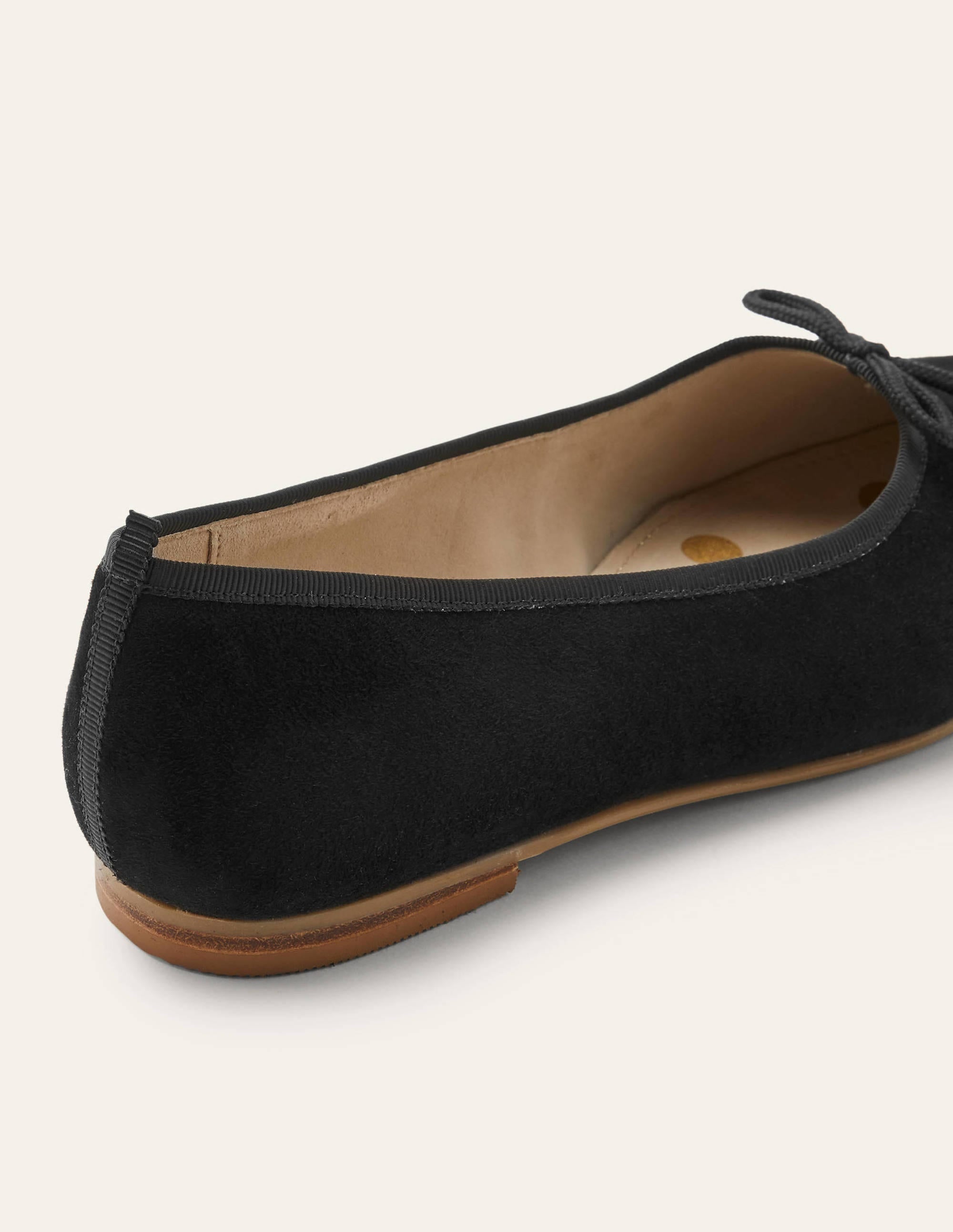 High Cut Ballerinas-Black Suede - Image 3