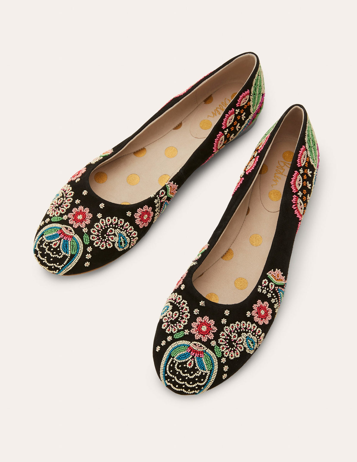 Verzierte Ballerinas-Schwarz/Bunt - Image 1