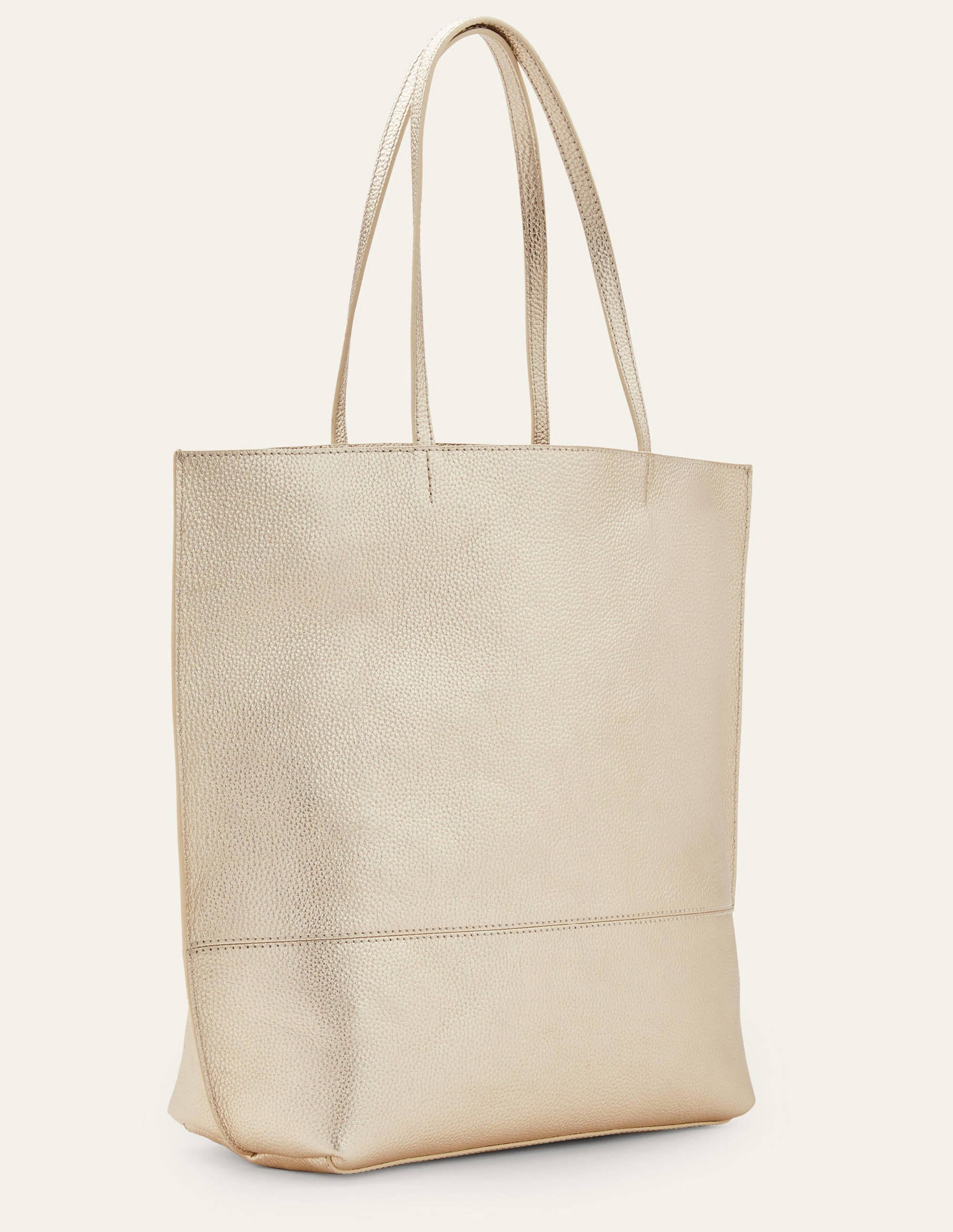 Leder-Shopper-Blassgold - Image 4