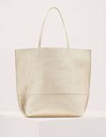 Leder-Shopper-Blassgold
