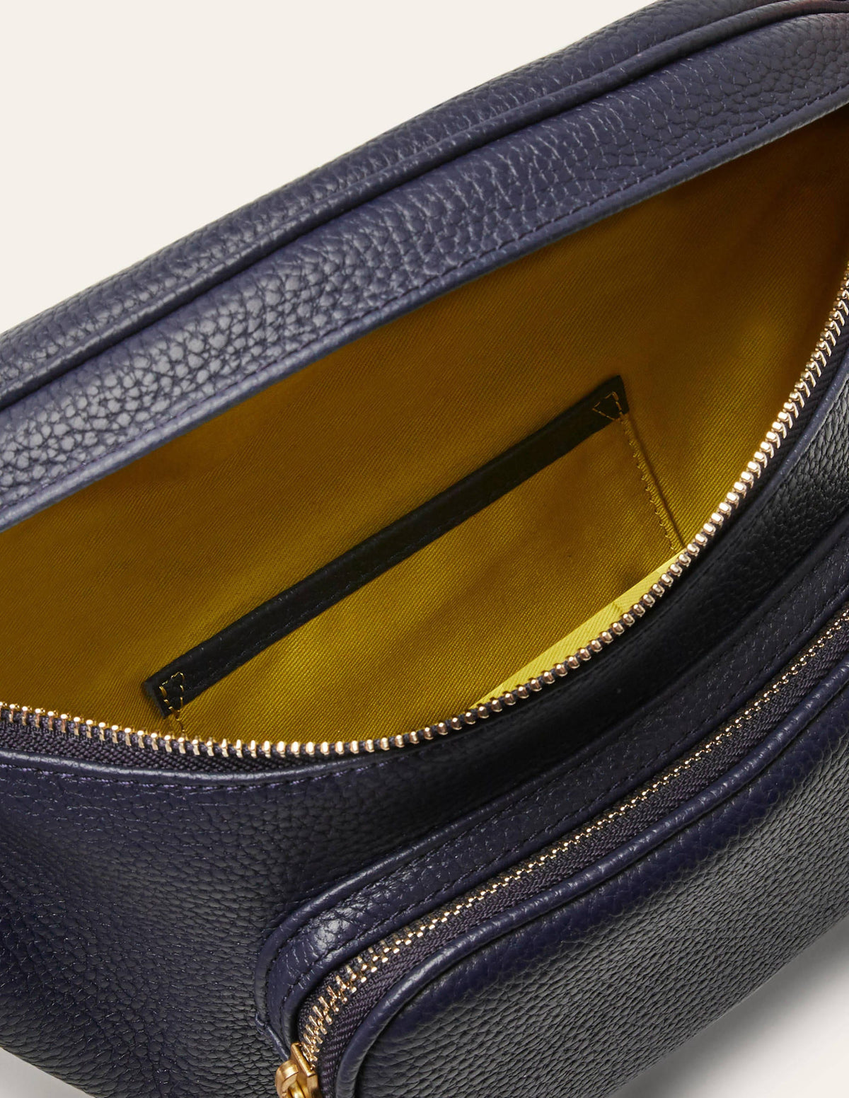 Leather Bumbag-Navy - Image 2