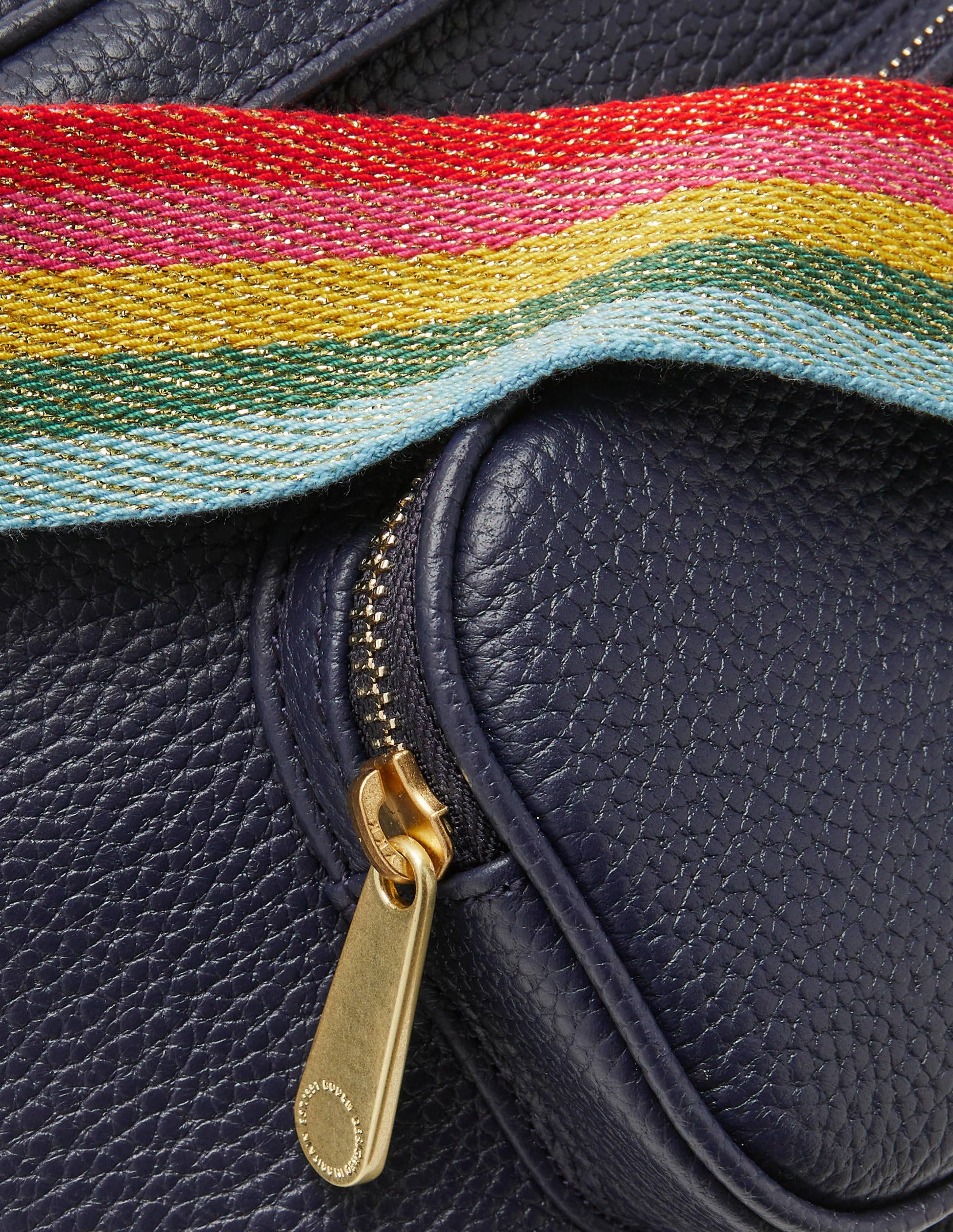 Leather Bumbag-Navy-3