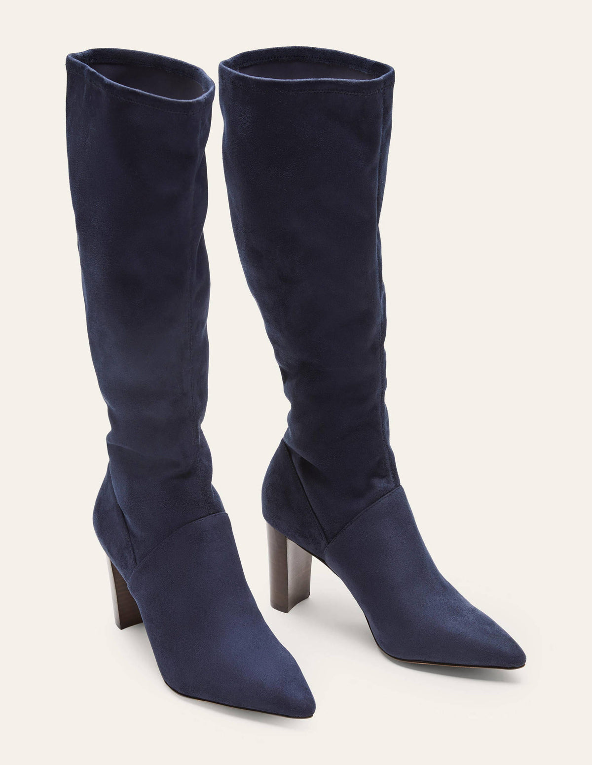 Stretchstiefel mit spitzer Zehenpartie-Marineblau - Image 1
