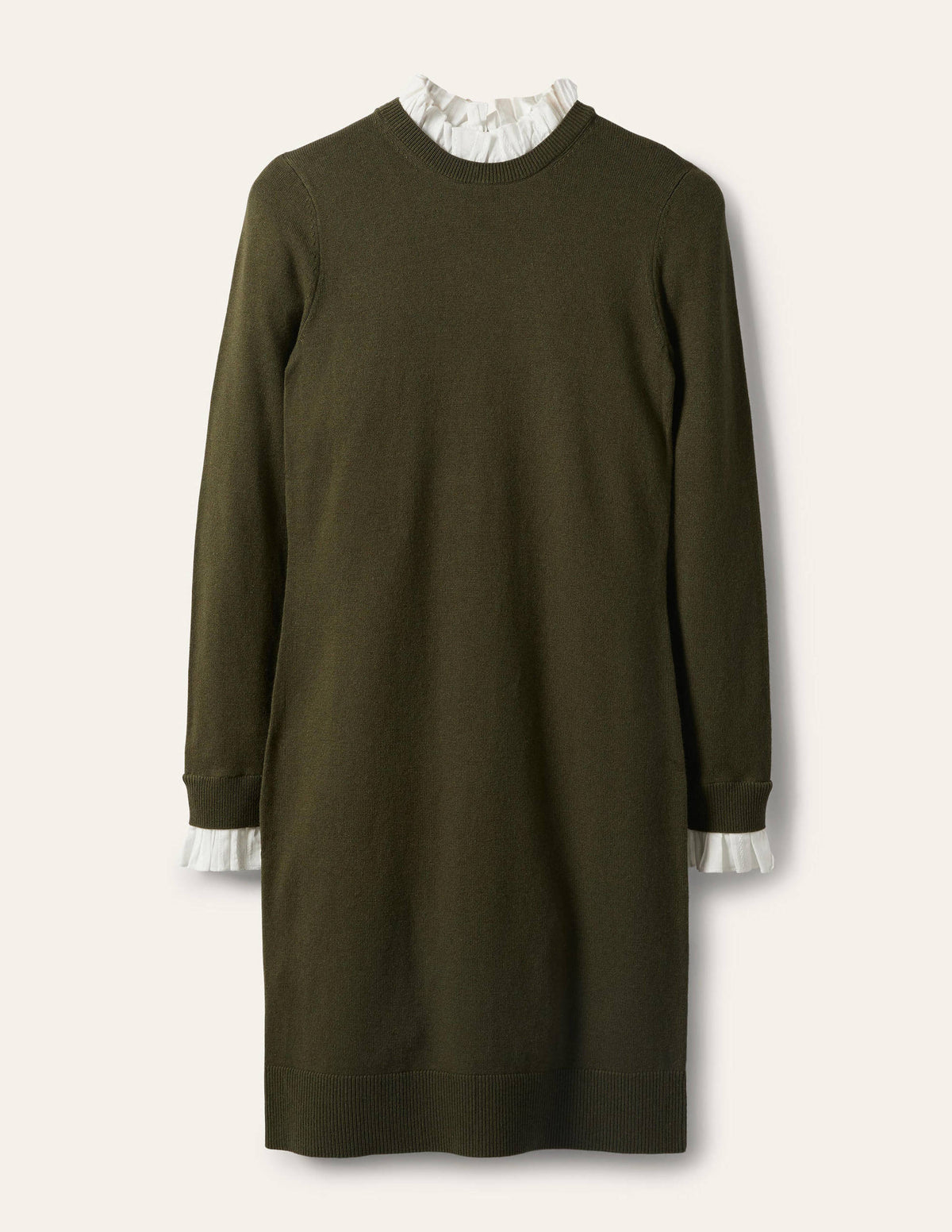 Beatrice Knitted Dress-Classic Khaki - Image 5