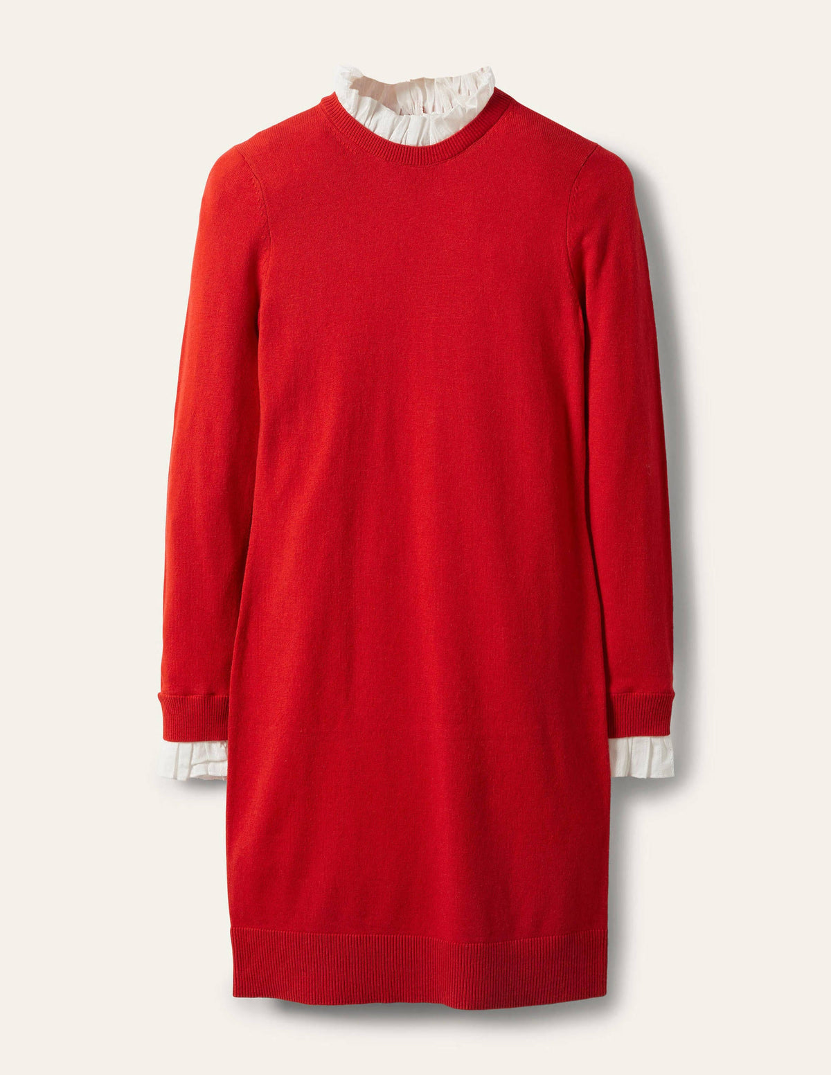 Beatrice Strickkleid-Blazer-Rot - Image 5