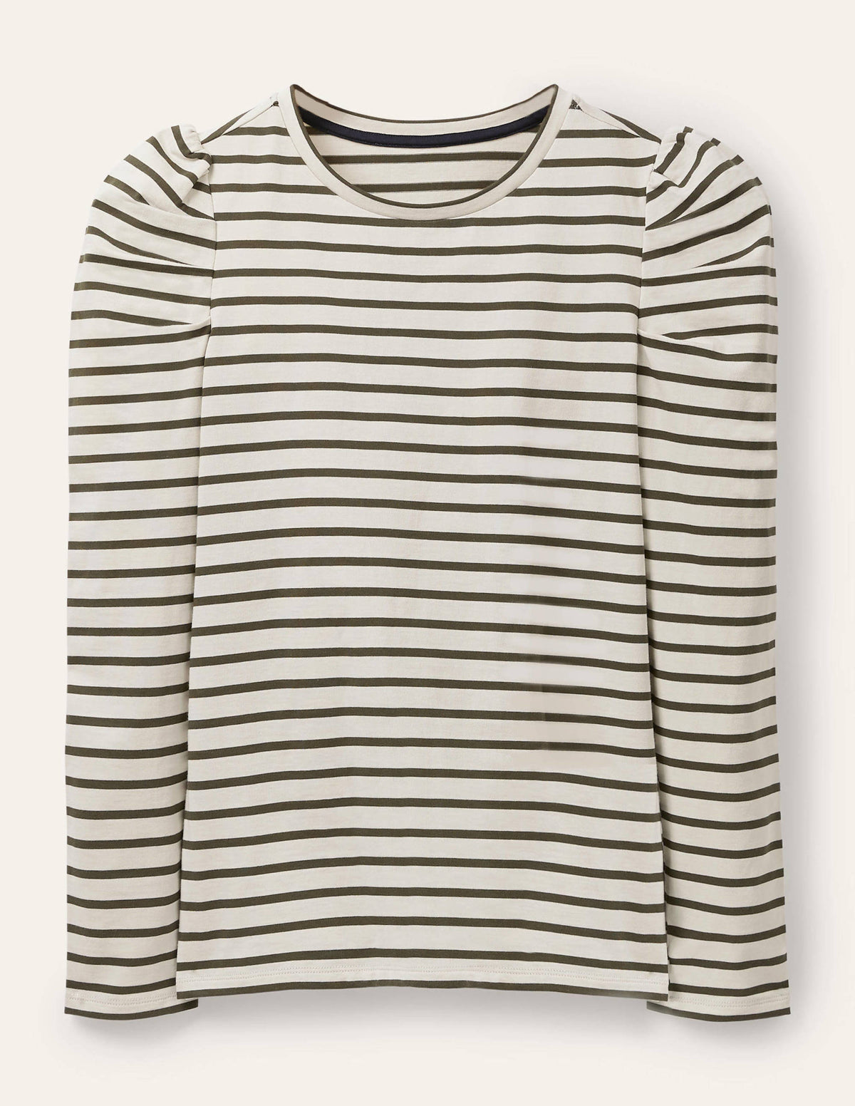 Imogen Bretonshirt-Naturweiß/Klassisches Khaki - Image 5