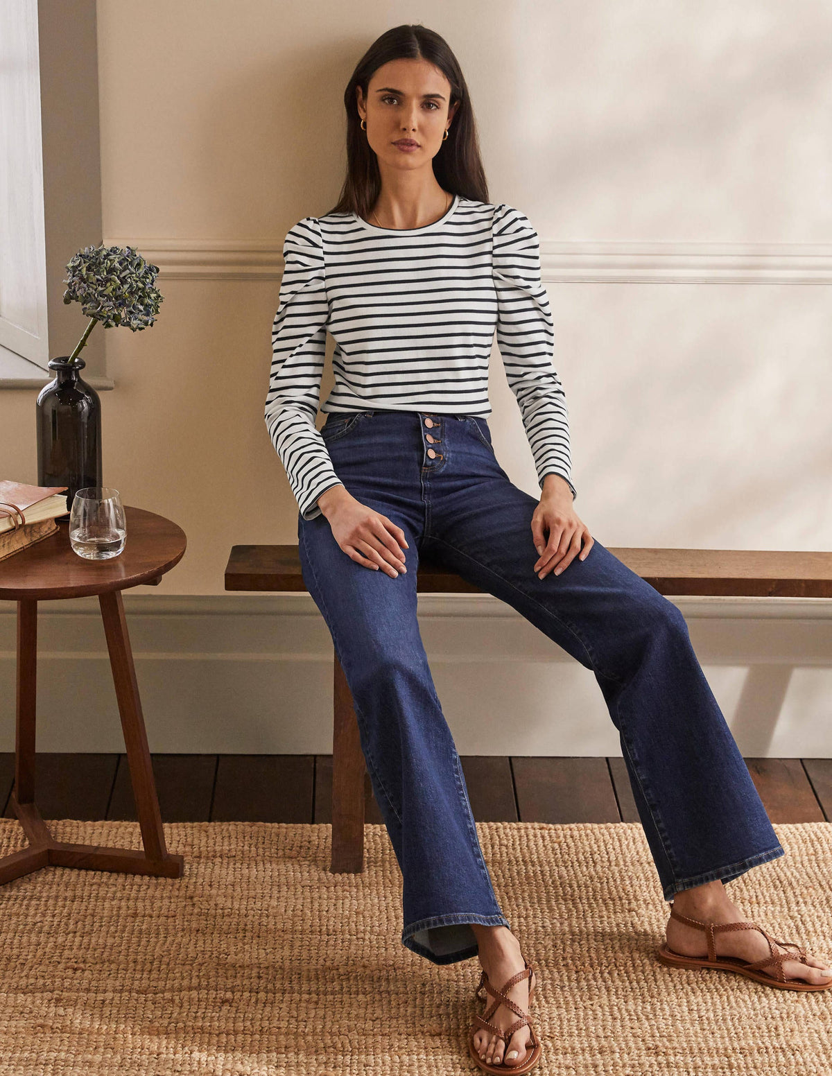 Imogen Bretonshirt-Naturweiß/Navy-4