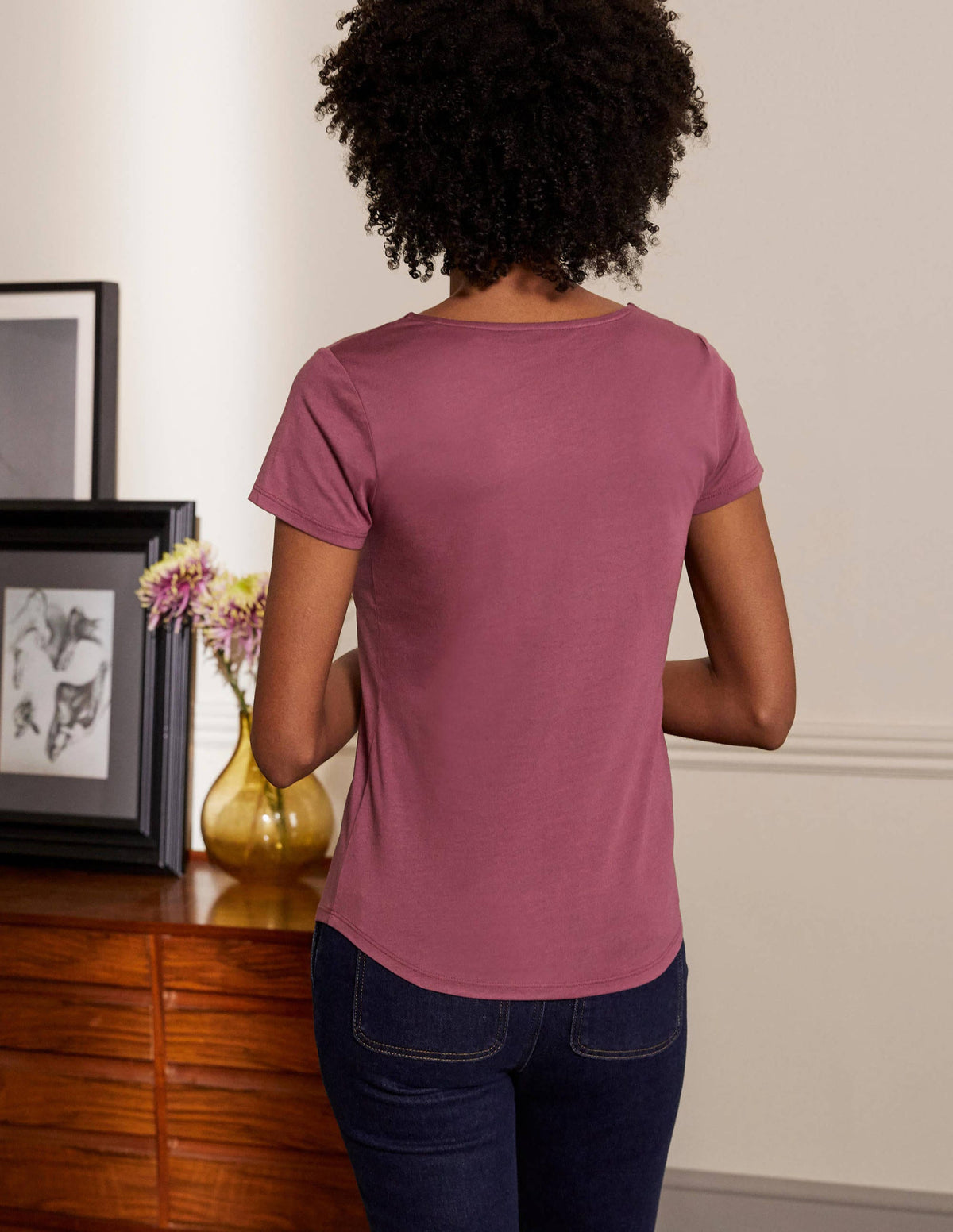 Supersoft Scoop Tee-Figgy Pudding - Image 3