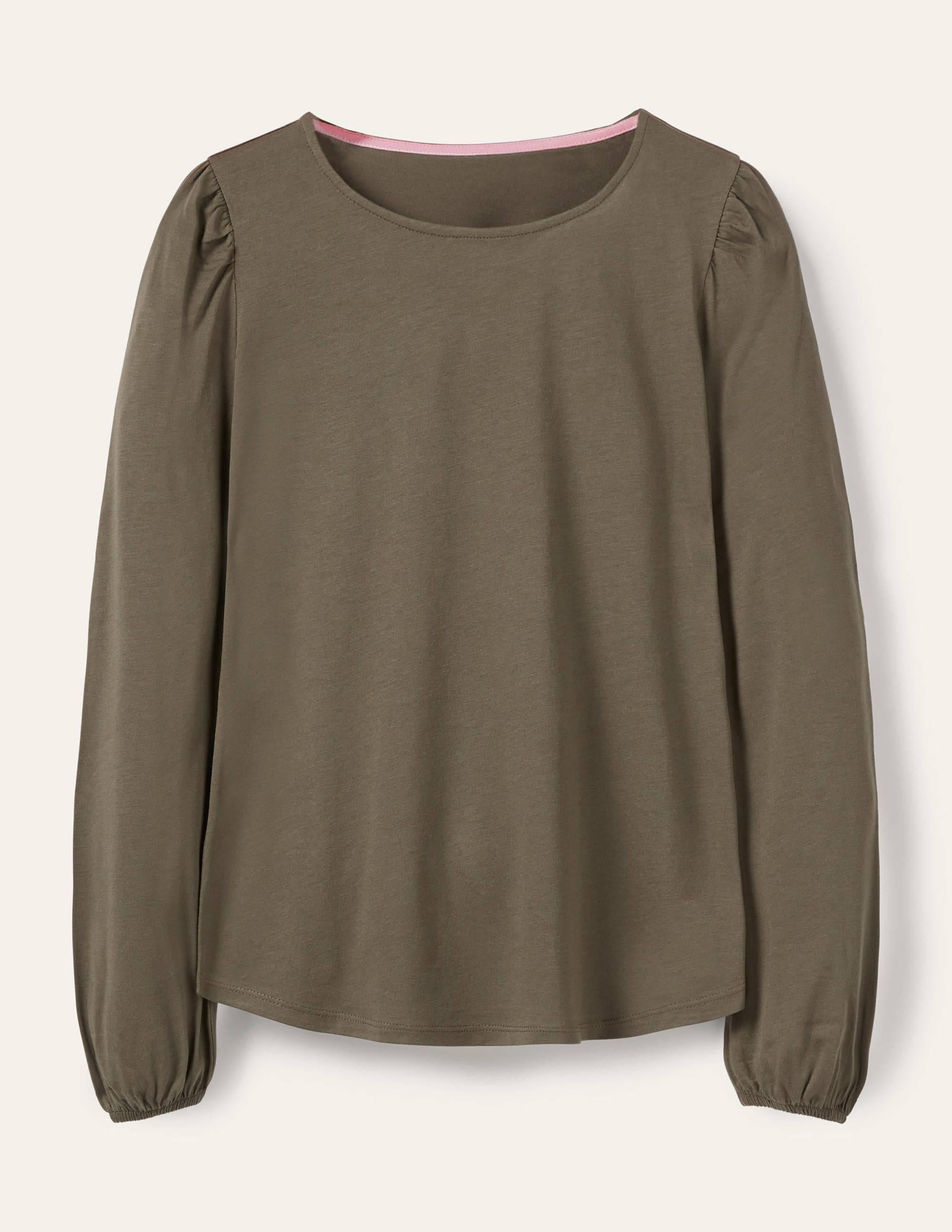 Supersoft Long Sleeve Top-Classic Khaki - Image 5