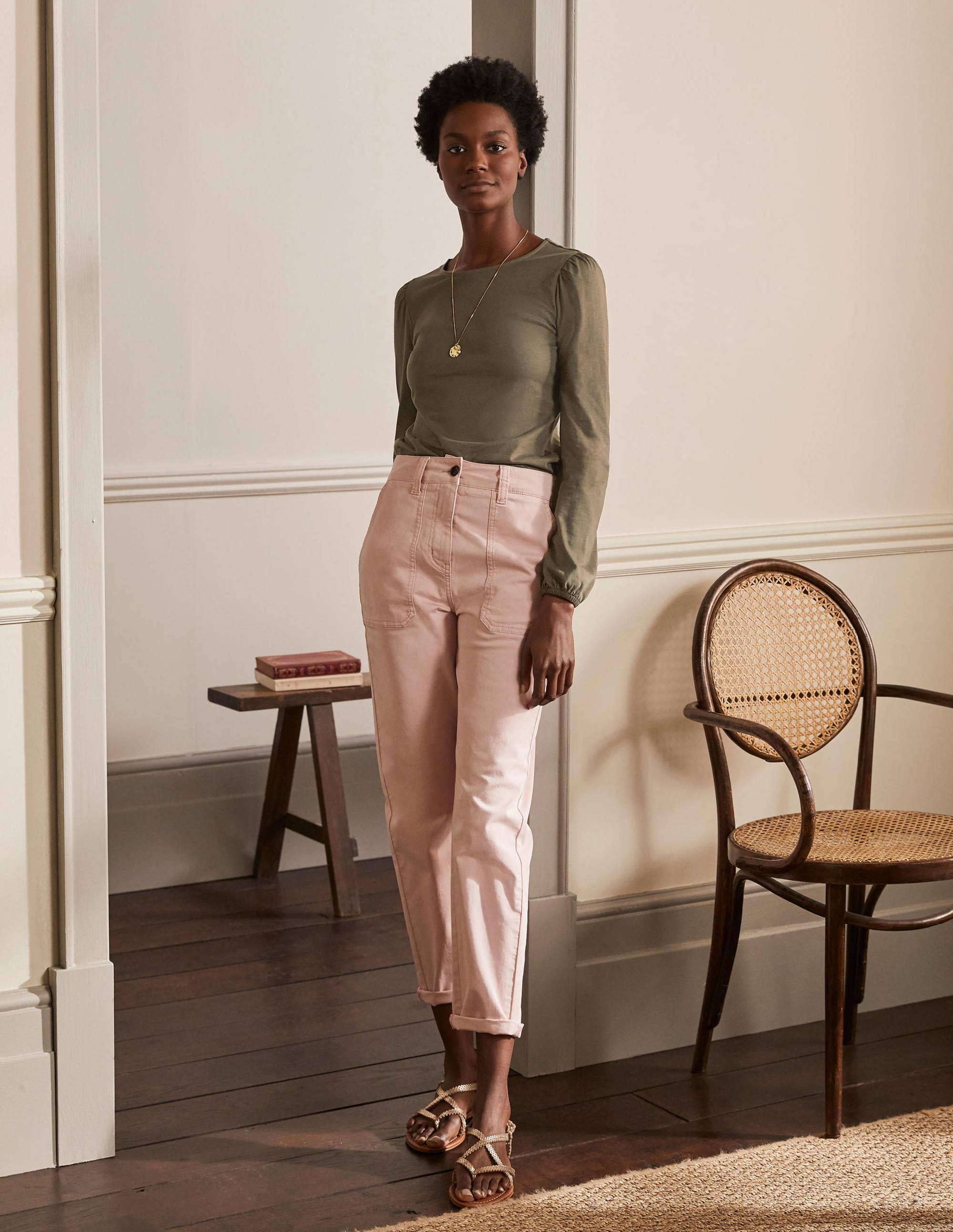 Supersoft Long Sleeve Top-Classic Khaki - Image 4