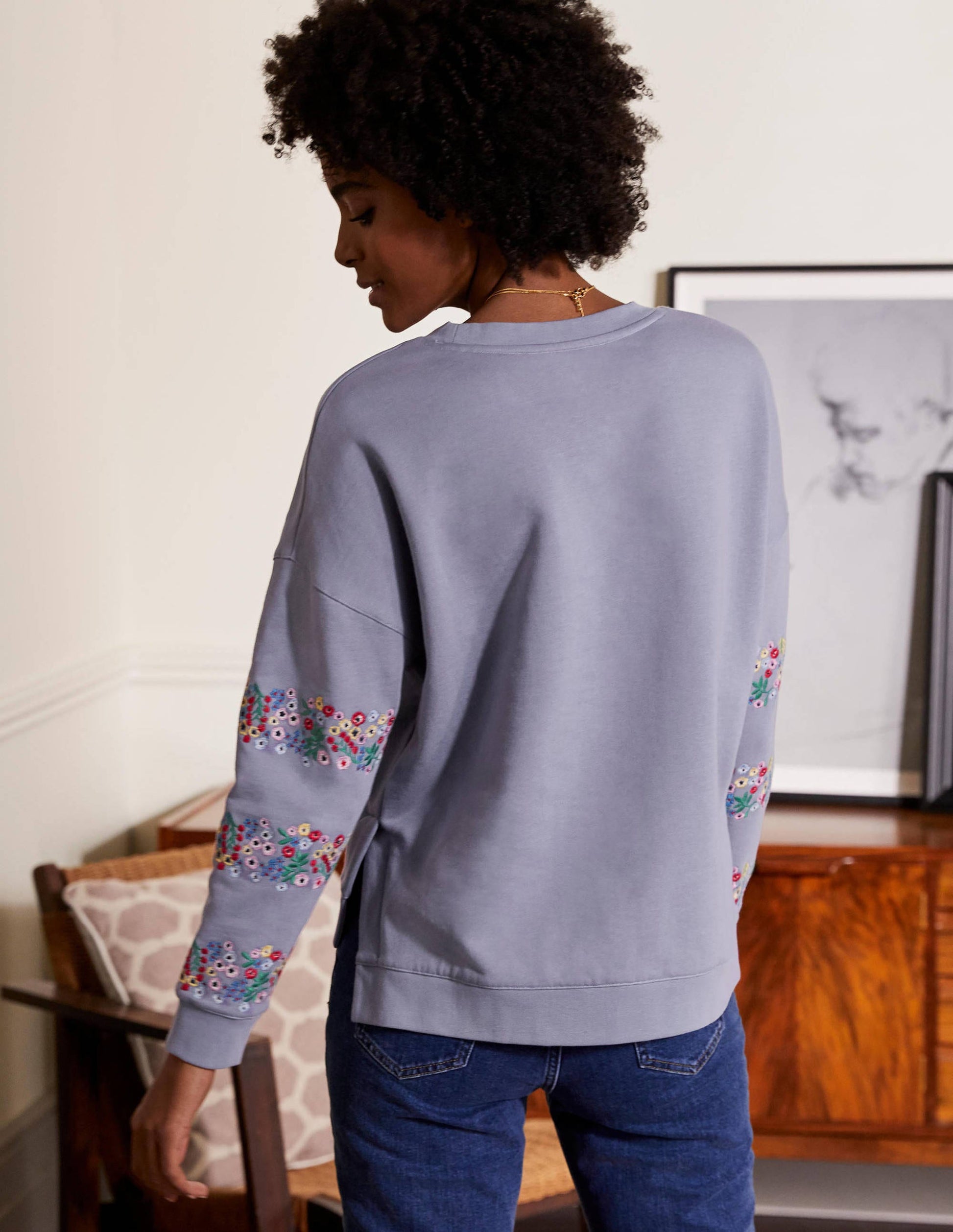 Jasmine Sweatshirt-Flussblau-3