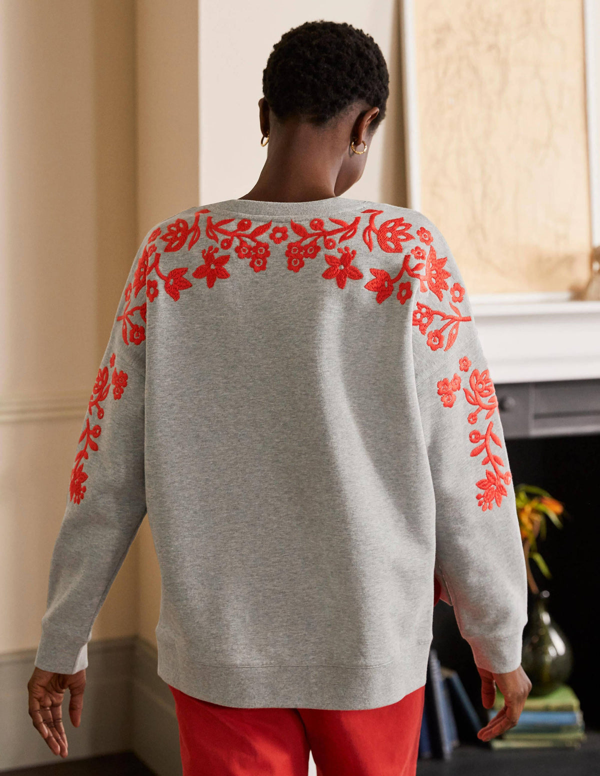 Interest Sweatshirt-Grey Marl-3