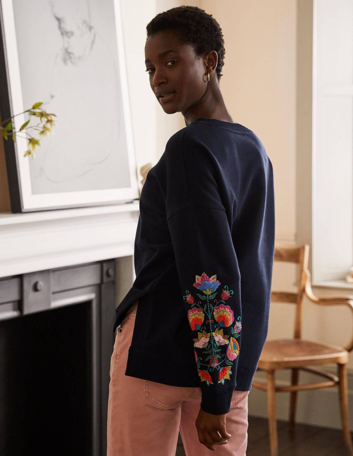 Jasmine Sweatshirt-Marineblau - Image 1