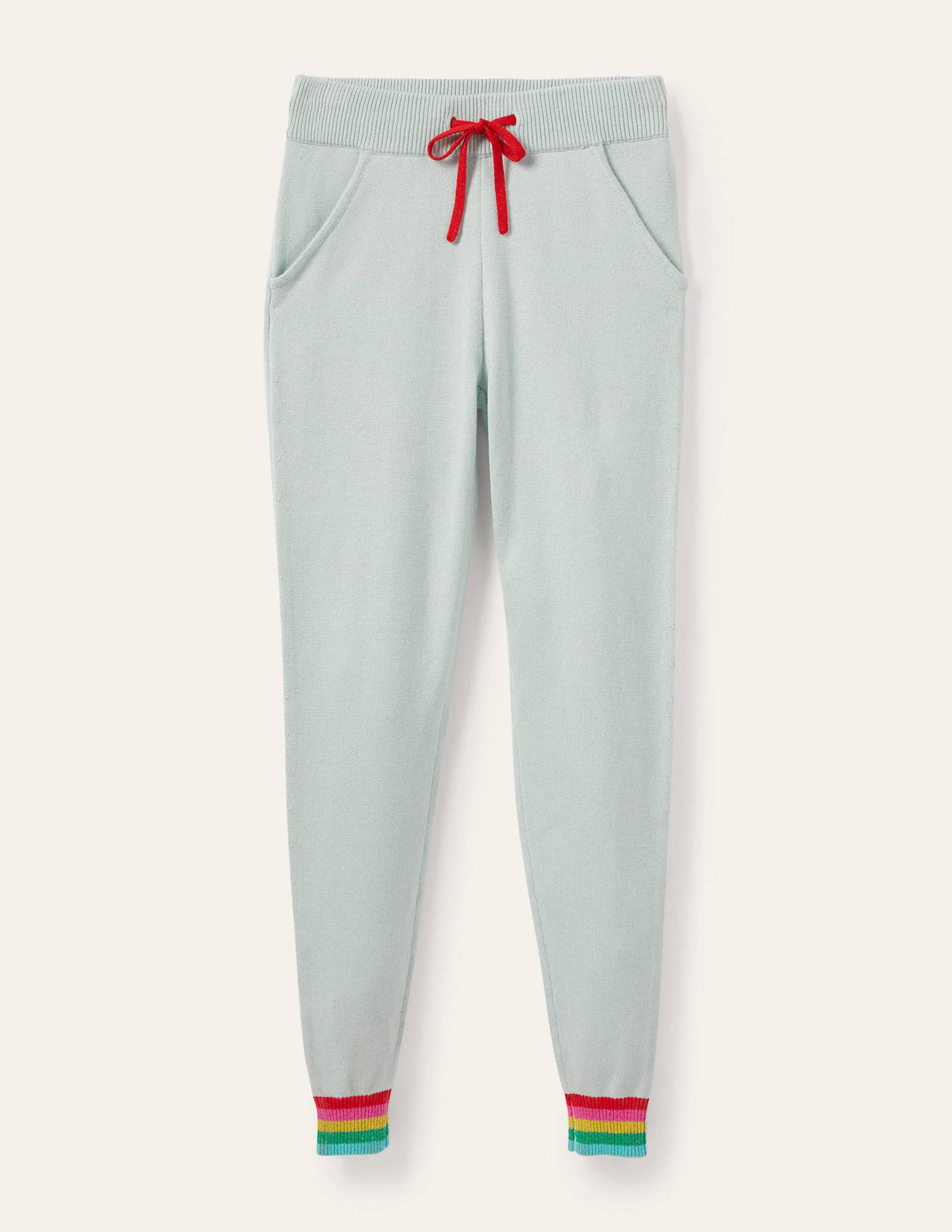 Morton Gestrickte Jogginghose-Seeblau-5