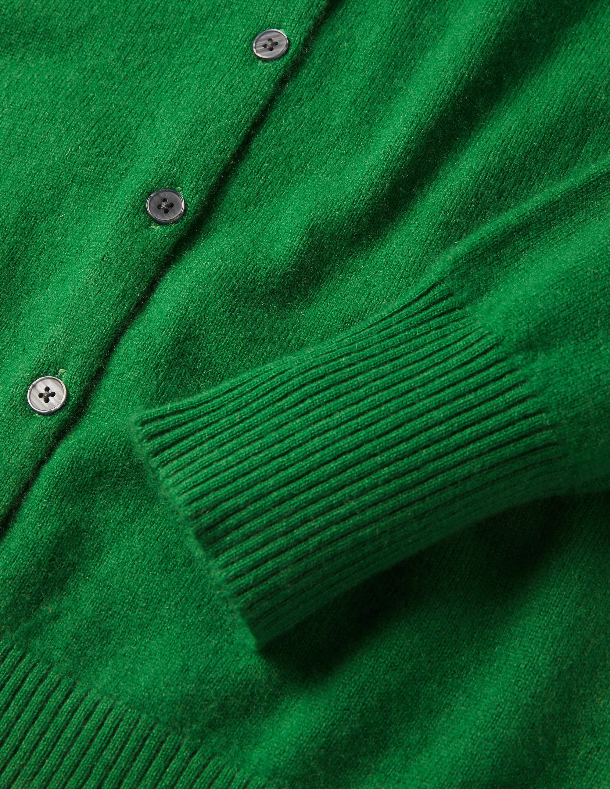 Cashmere Cardigan-Emerald Green - Image 6