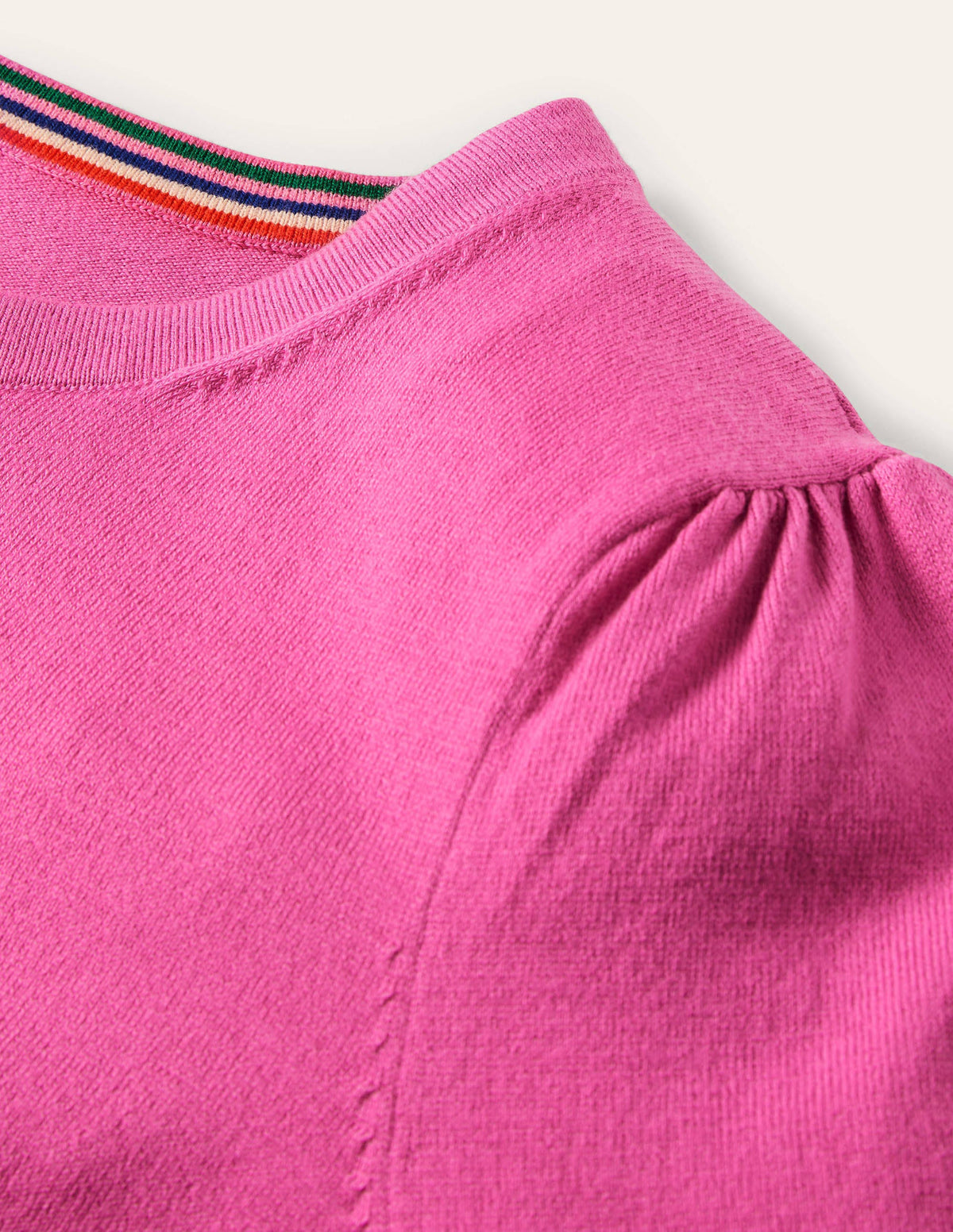 Cardigan en coton-Rose bonbon-6