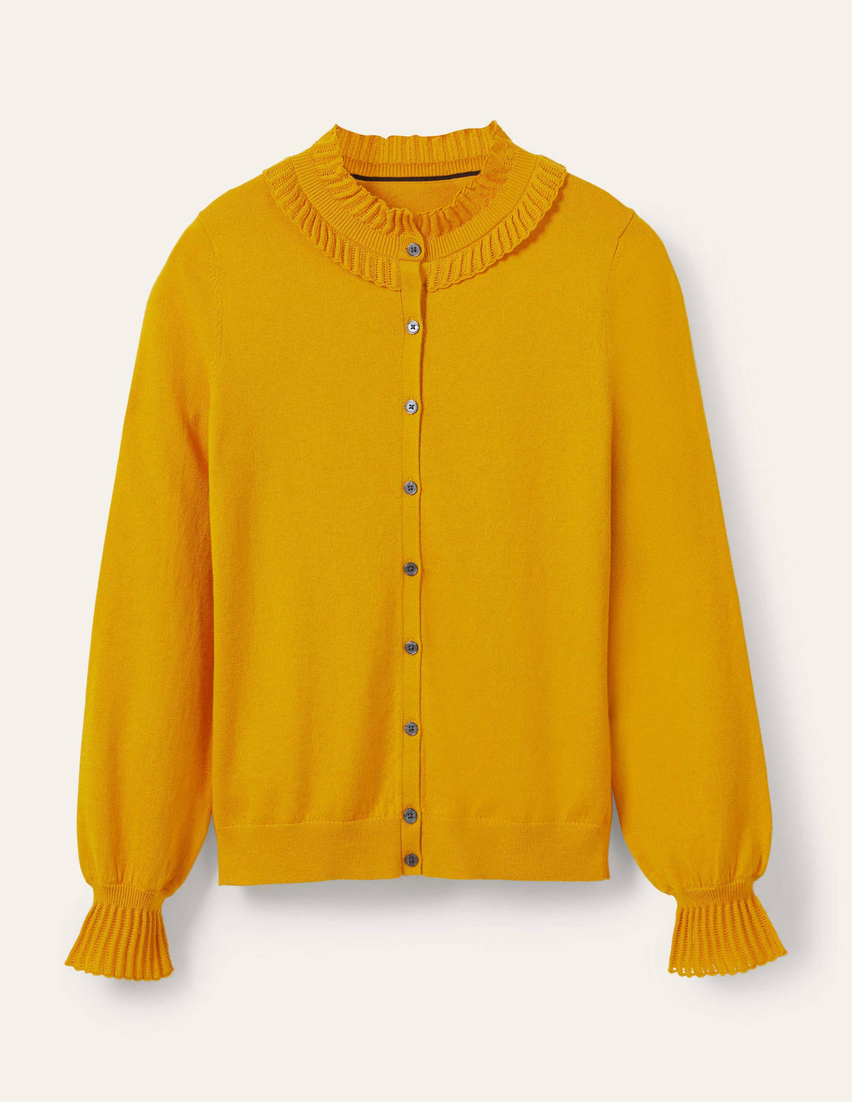 Frederica Pointelle-Cardigan-Sonnengelb - Image 5
