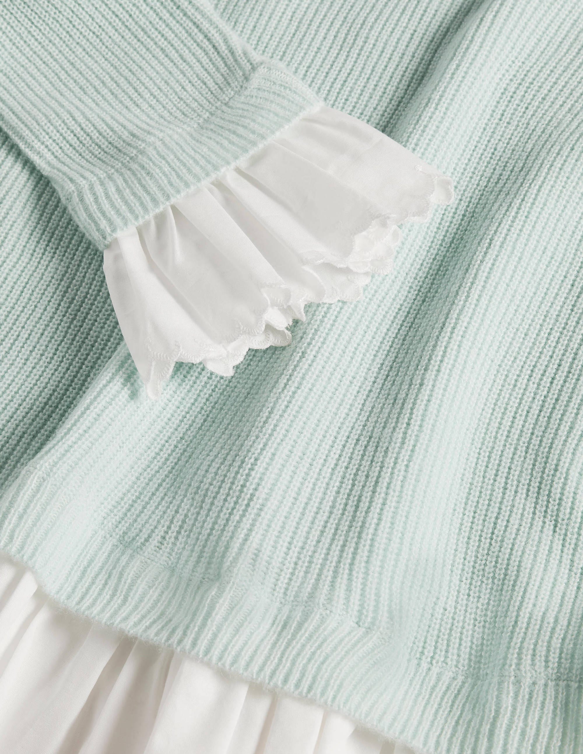 Catherine Flauschiger Webpullover-Seeblau - Image 6