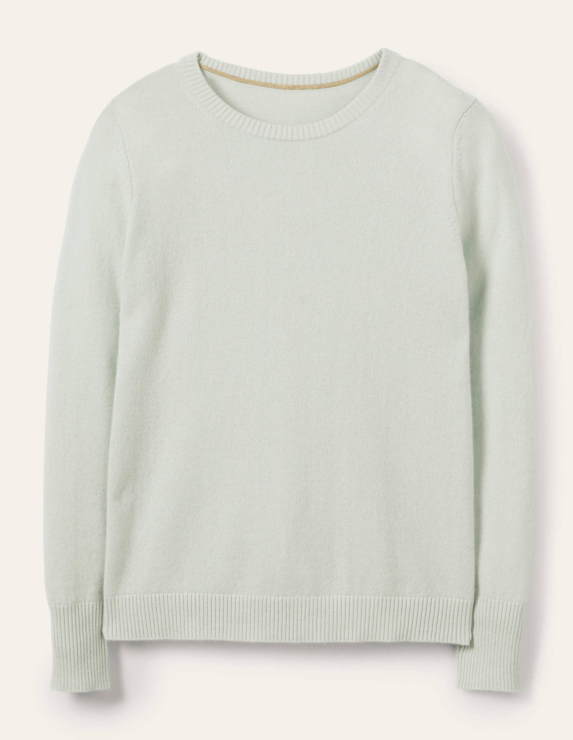 Kaschmirpullover mit Rundhalsausschnitt-Aquamarinblau-5