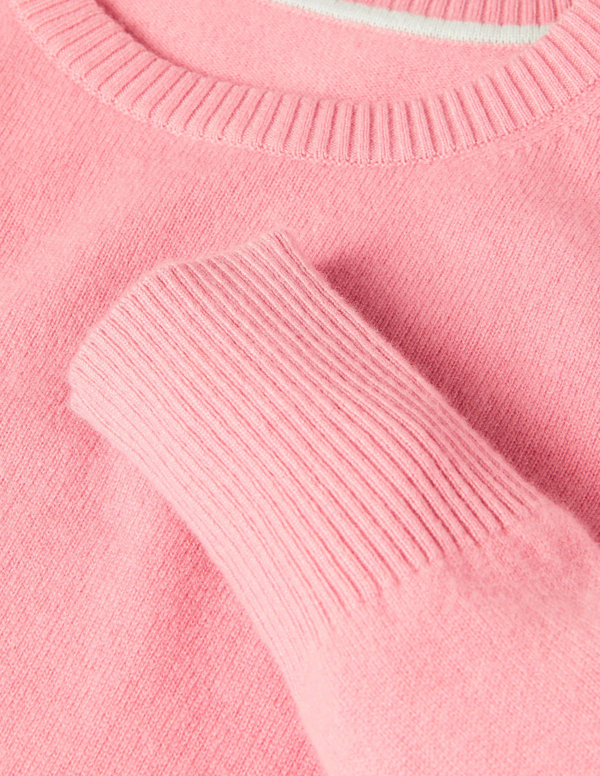Pull col rond en cachemire-Rose quartz-6
