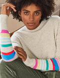 Margot Kaschmirpullover-Hellbeige Melange