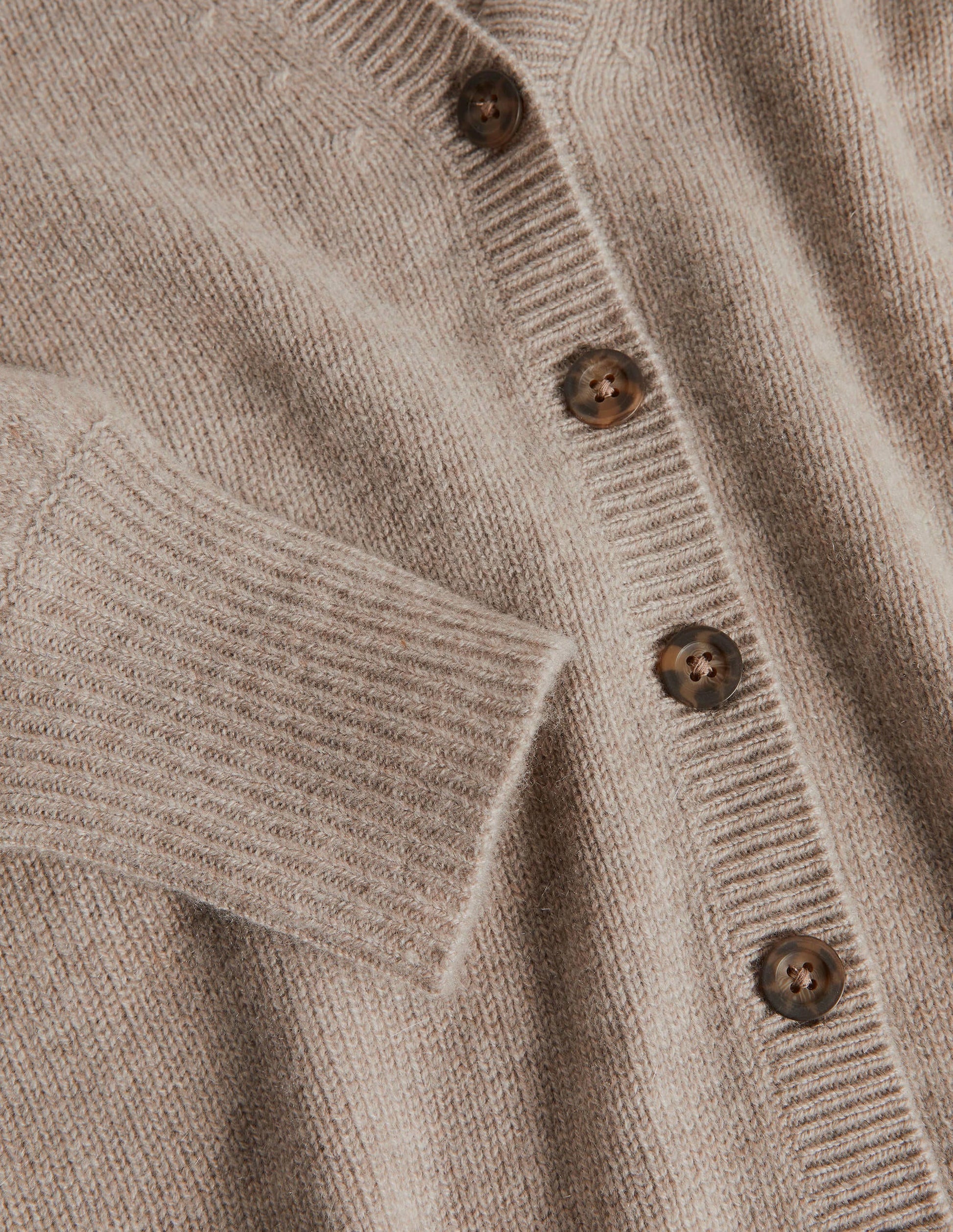 Kaschmircardigan mit Plisseefalten-Grauer Achat-6
