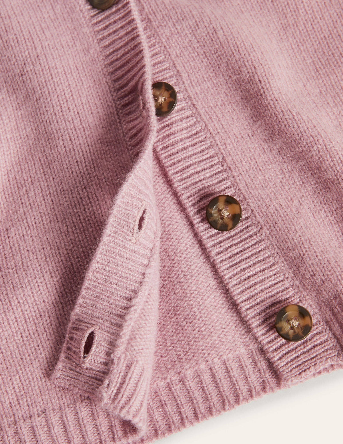 Kaschmircardigan mit Plisseefalten-Prähistorisches Violett-6