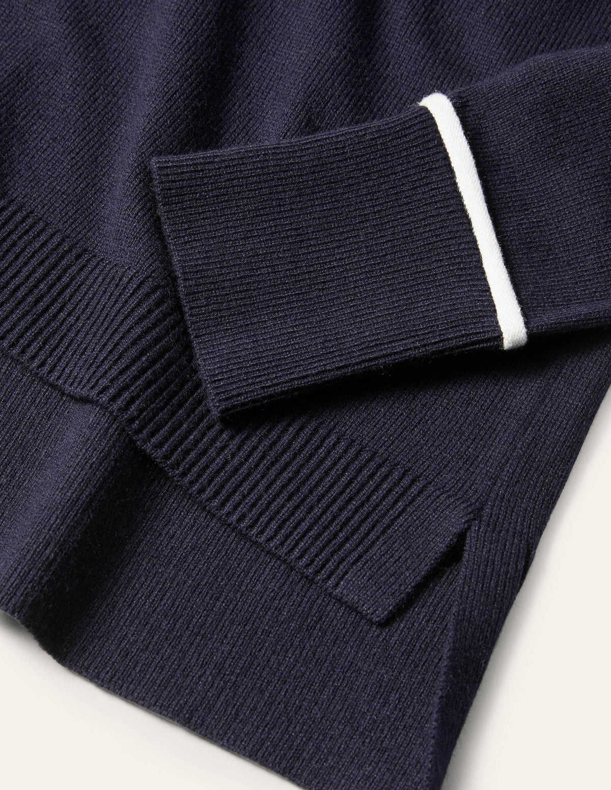 Lässiger Cardigan mit V-Ausschnitt-Marineblau - Image 6