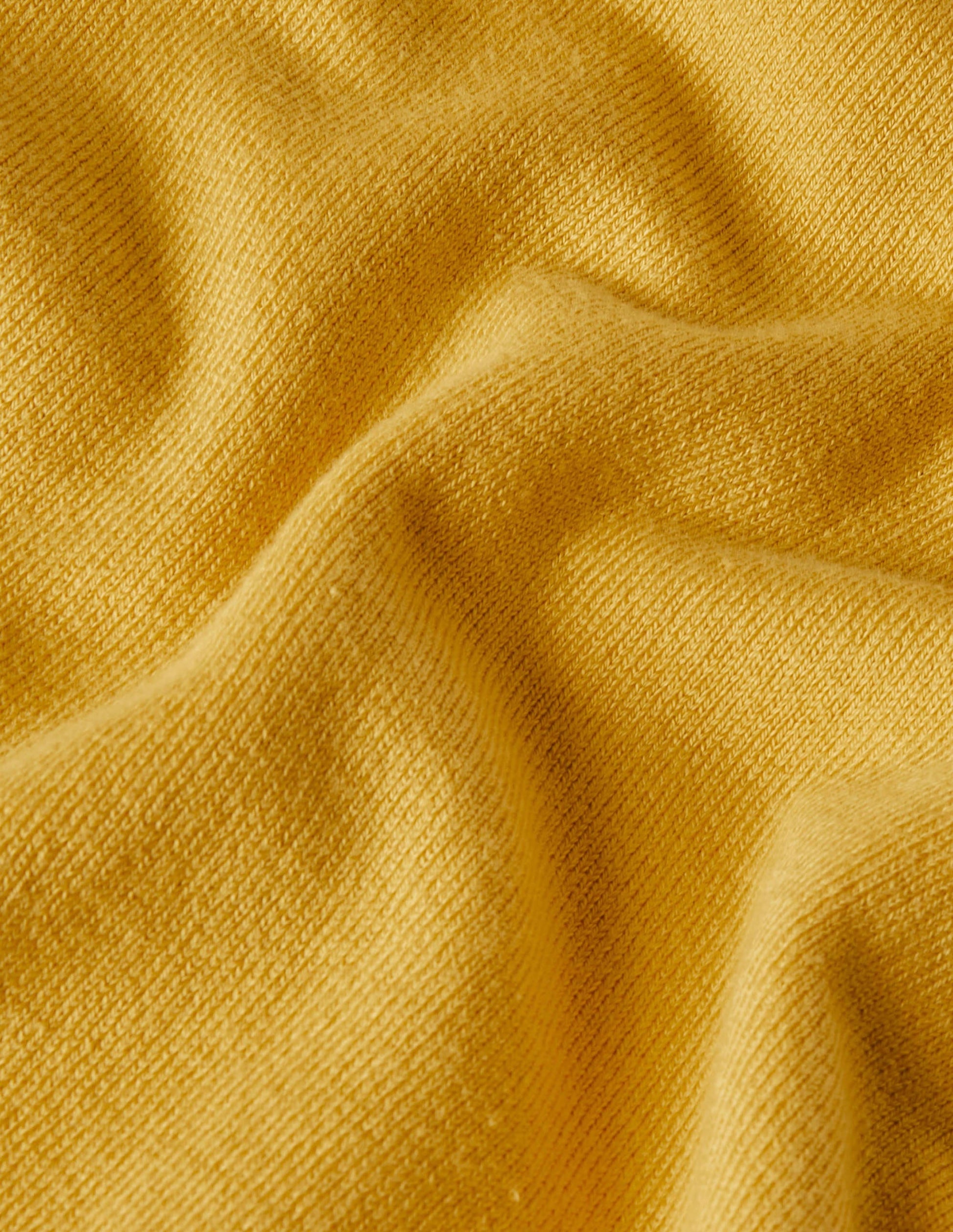 Baumwollpullover mit V-Ausschnitt-Honiggold-6