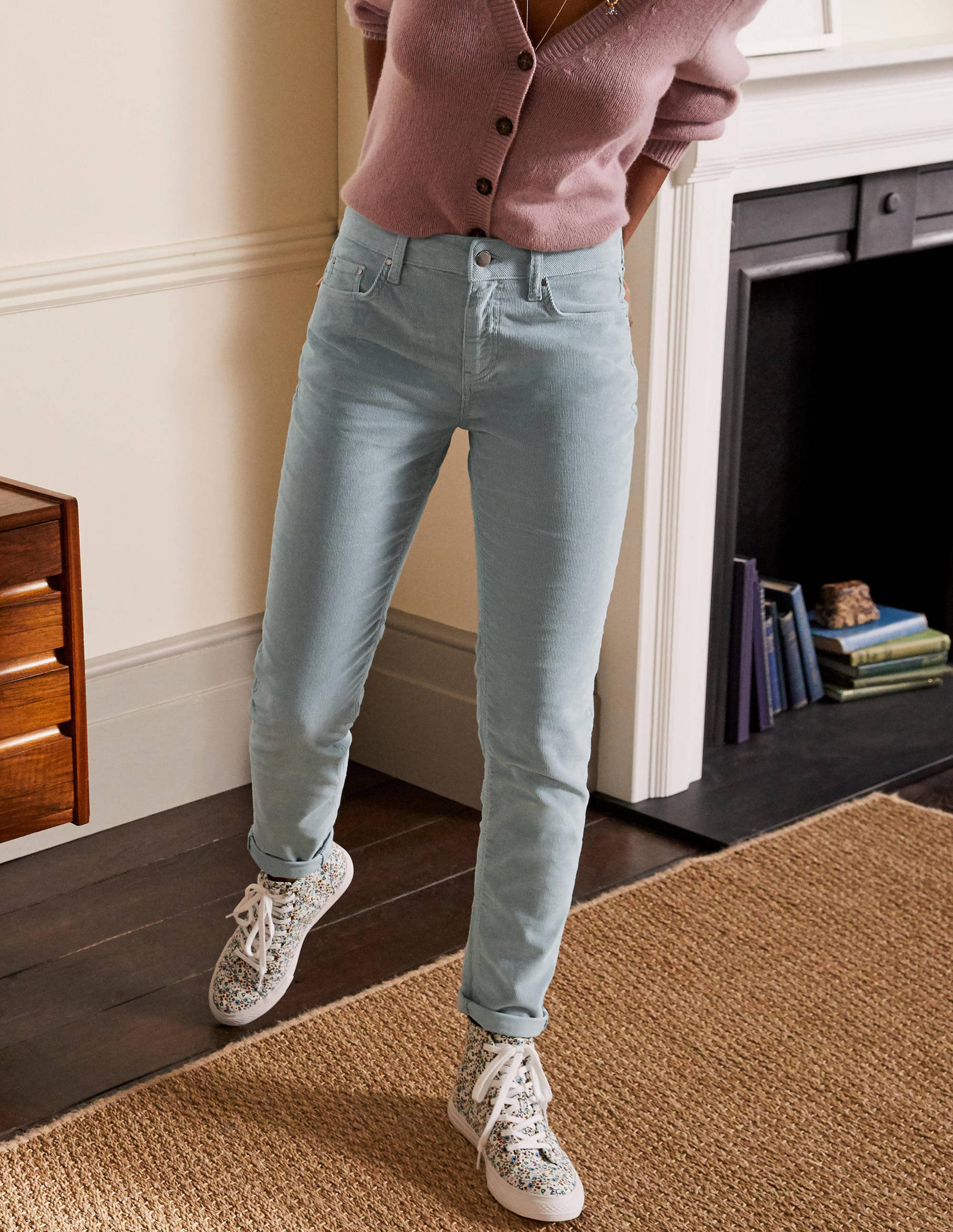 Girlfriend-Cordjeans-Kiesgrau - Image 1