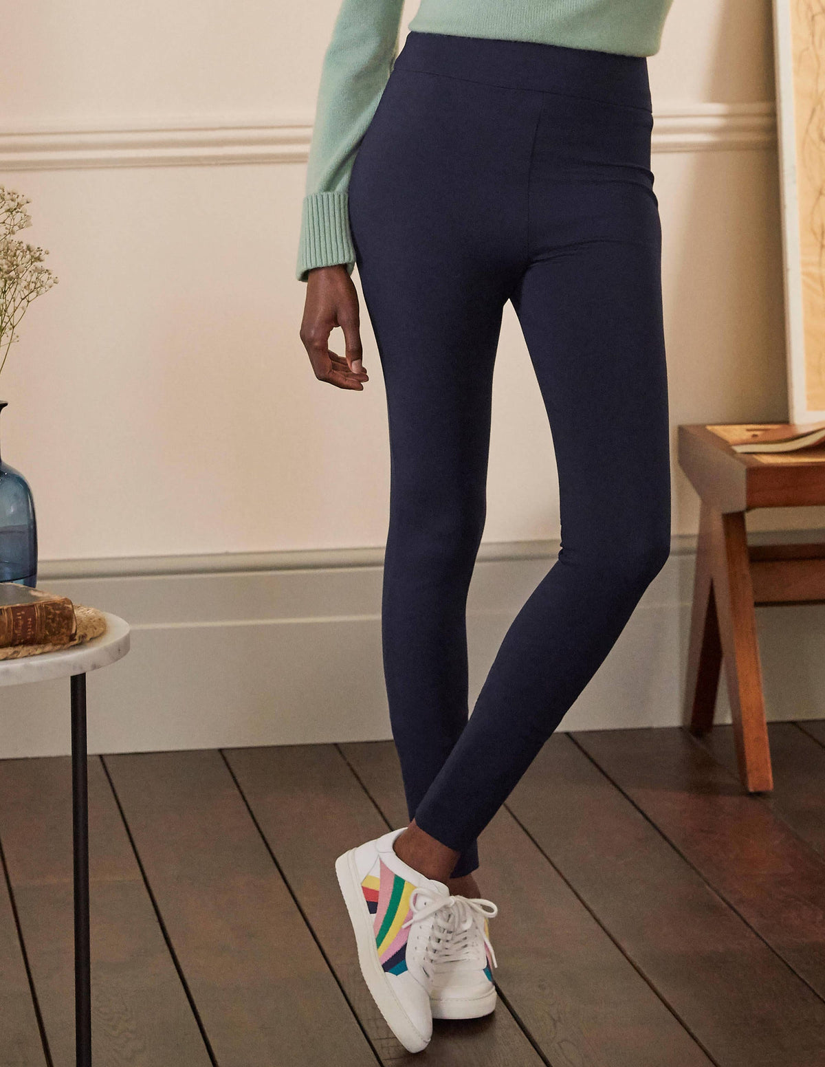 Ponte-Leggings-Marineblau - Image 1