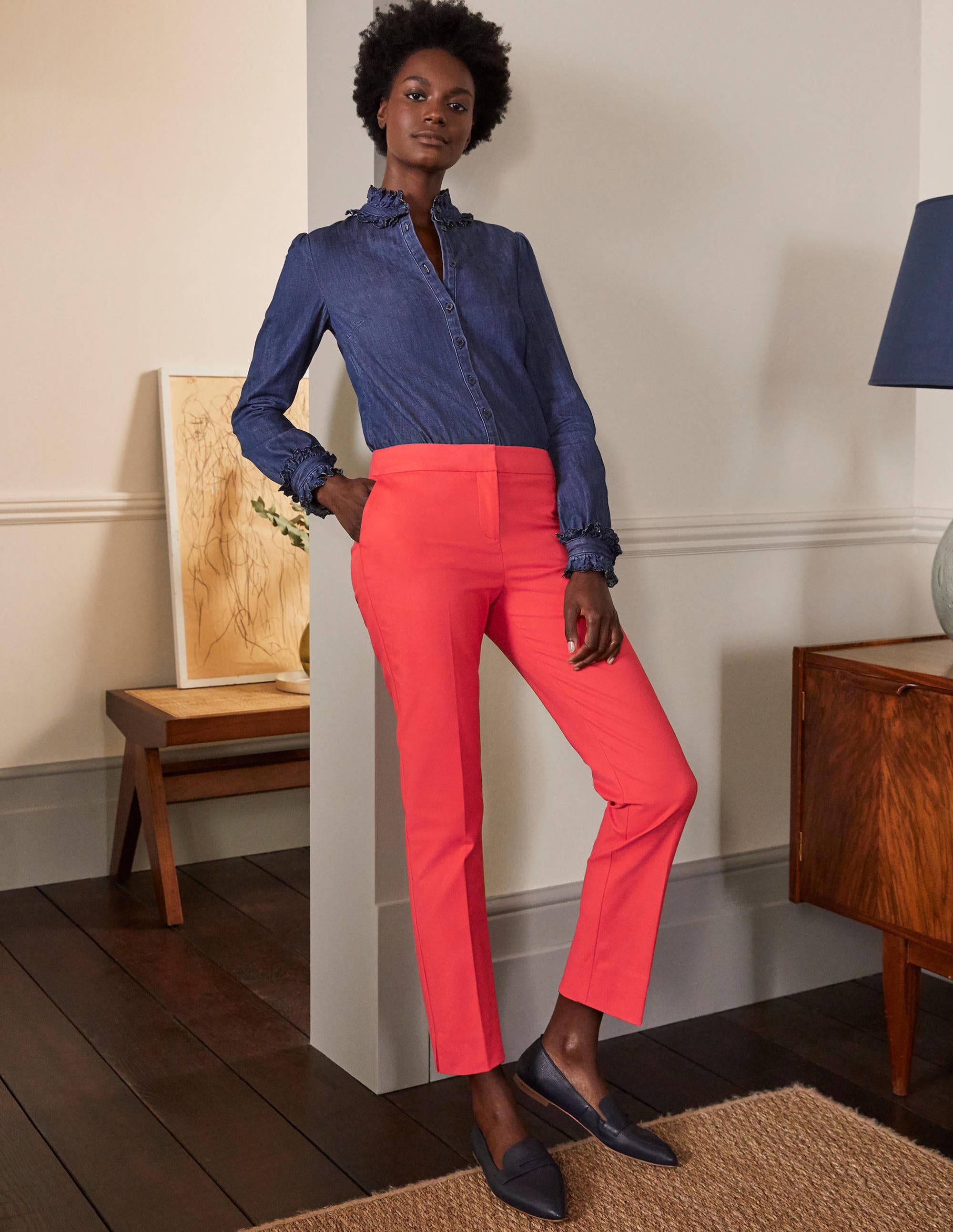 Pantalon 7/8 Richmond-Corail vif - Image 5