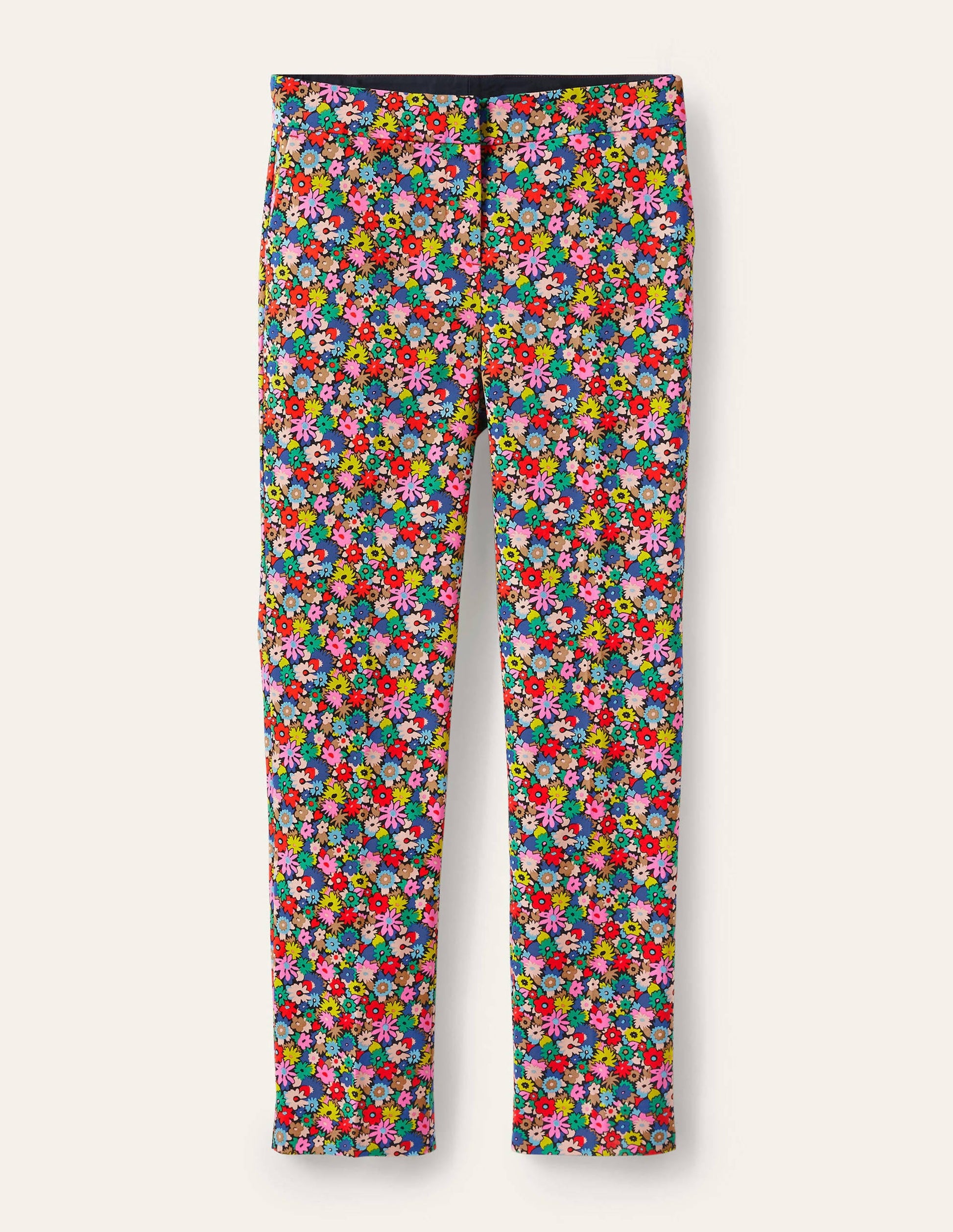 Richmond 7/8-Hose-Kirschrot, Bunte Gänseblümchen-6