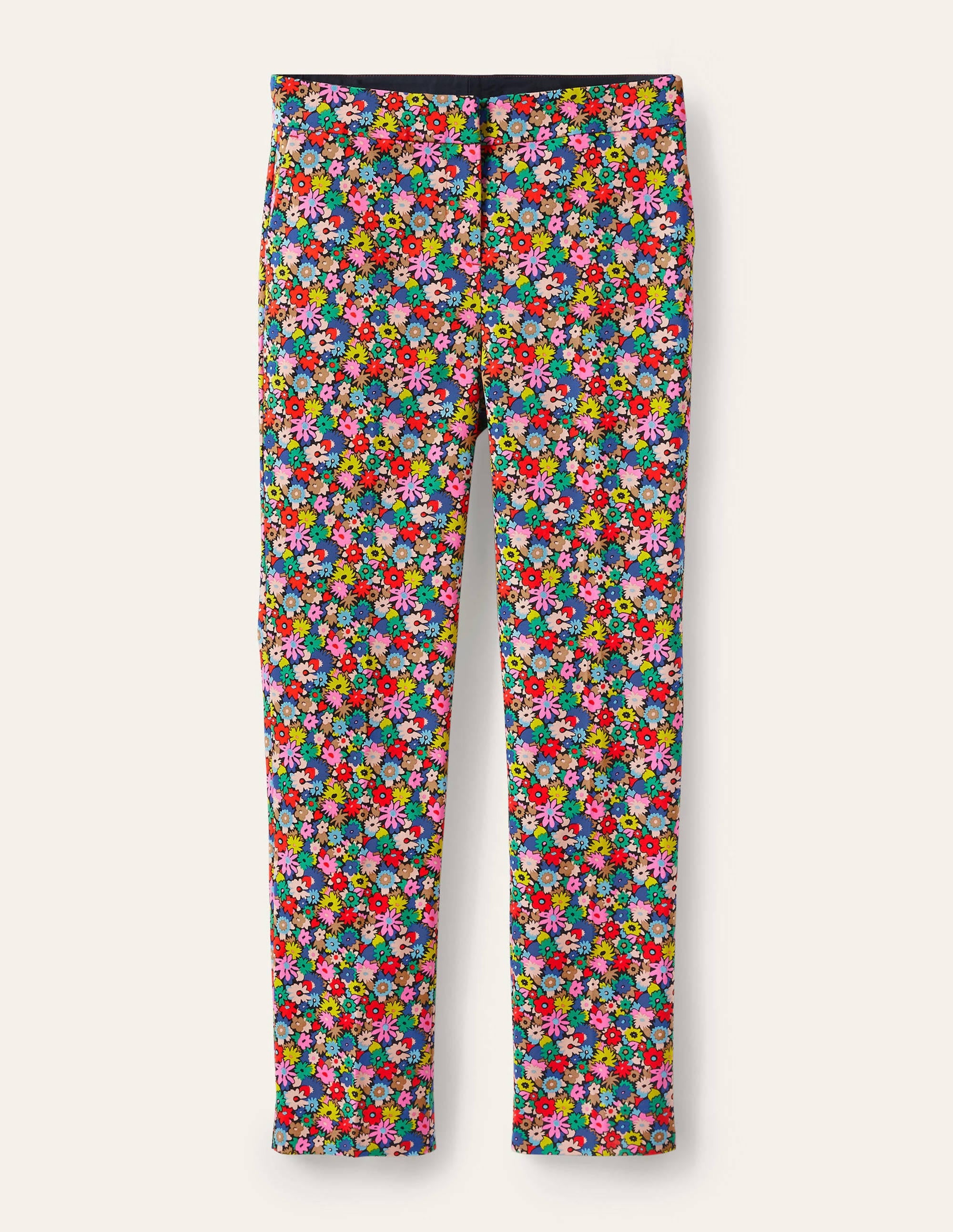 Richmond 7/8-Hose-Kirschrot, Bunte Gänseblümchen - Image 6