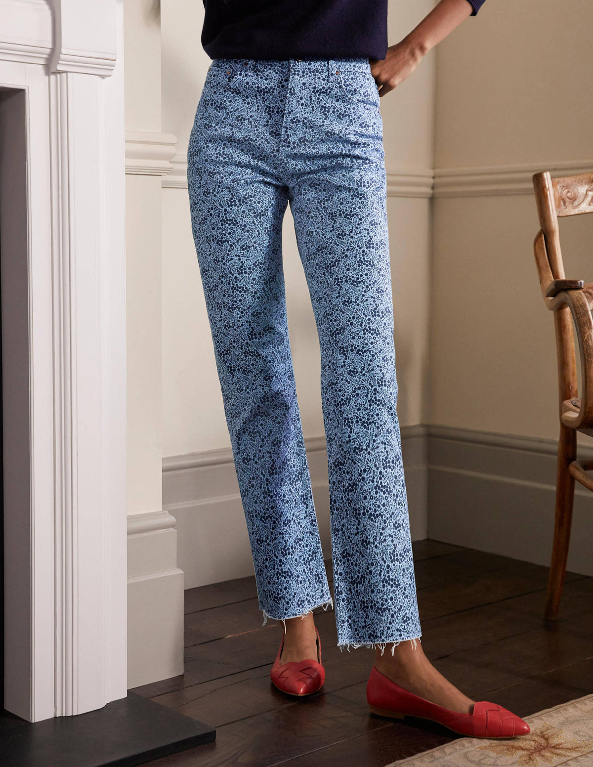 Lockere Jeans mit geradem Bein-Eisblau, Zauberwald - Image 4